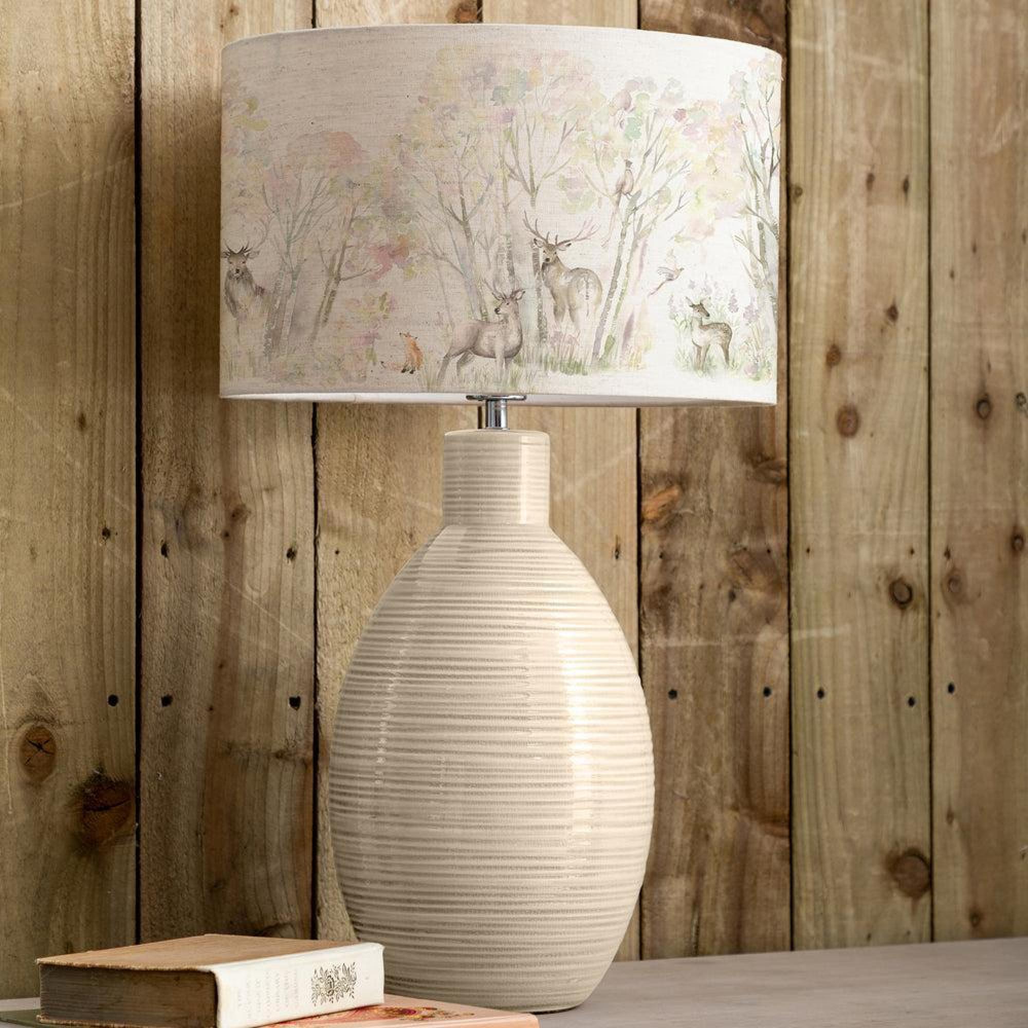 Product photograph of Voyage Maison Enchanted Forest Eva Epona Cream And Forest Complete Table Lamp from Choice Furniture Superstore.