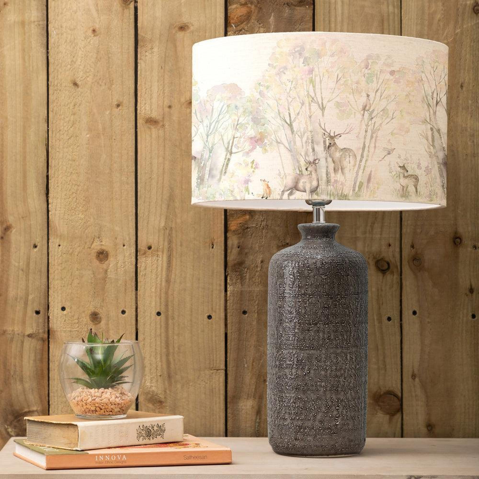 Product photograph of Voyage Maison Enchanted Forest Eva Inopia Grey And Forest Complete Table Lamp from Choice Furniture Superstore.