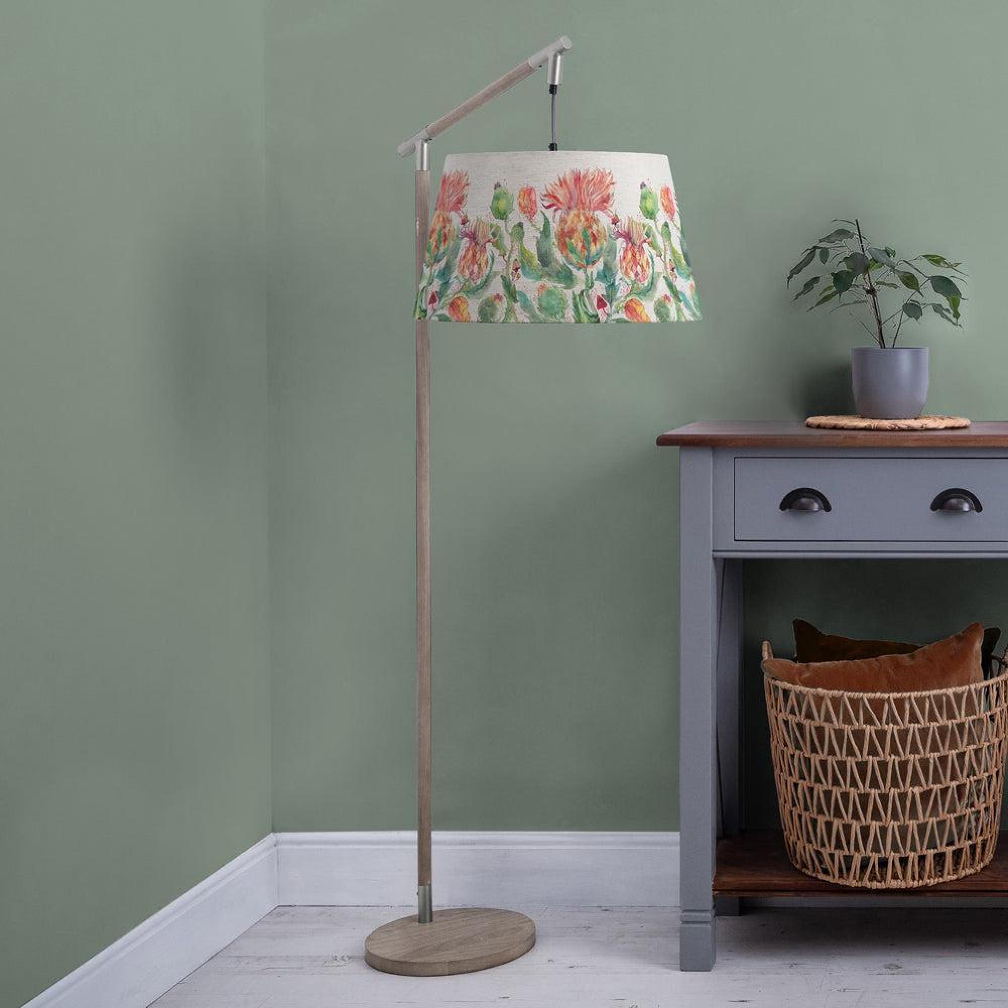 Product photograph of Voyage Maison Enchanting Thistle Quintus Taper And Quintus Grey And Marigold Complete Floor Lamp from Choice Furniture Superstore.