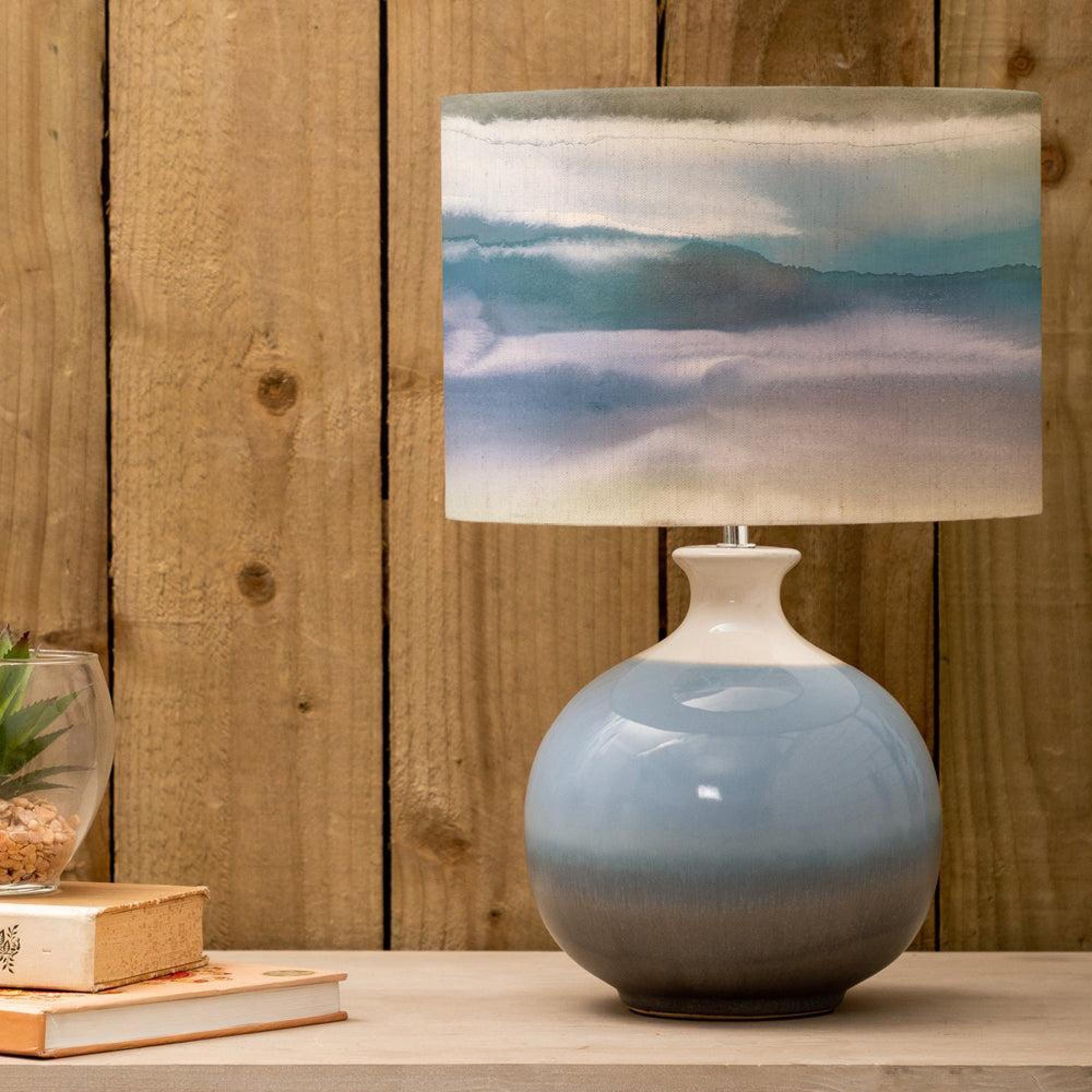 Product photograph of Voyage Maison Fjord Eva Neso Sky And Loch Complete Table Lamp from Choice Furniture Superstore.