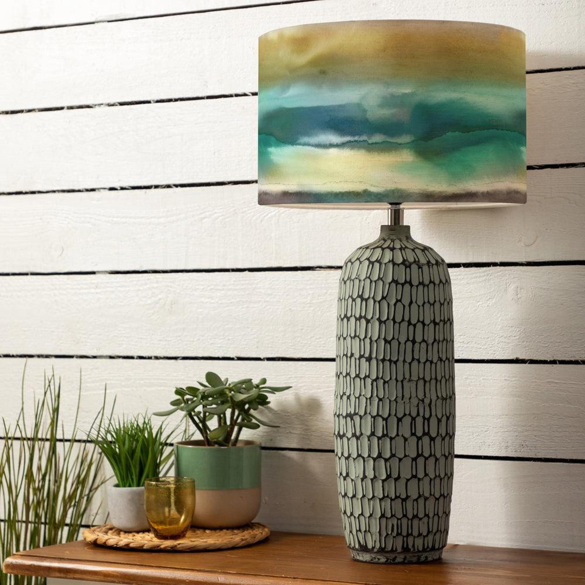 Product photograph of Voyage Maison Fjord Eva Stornoway Jade Complete Table Lamp from Choice Furniture Superstore.