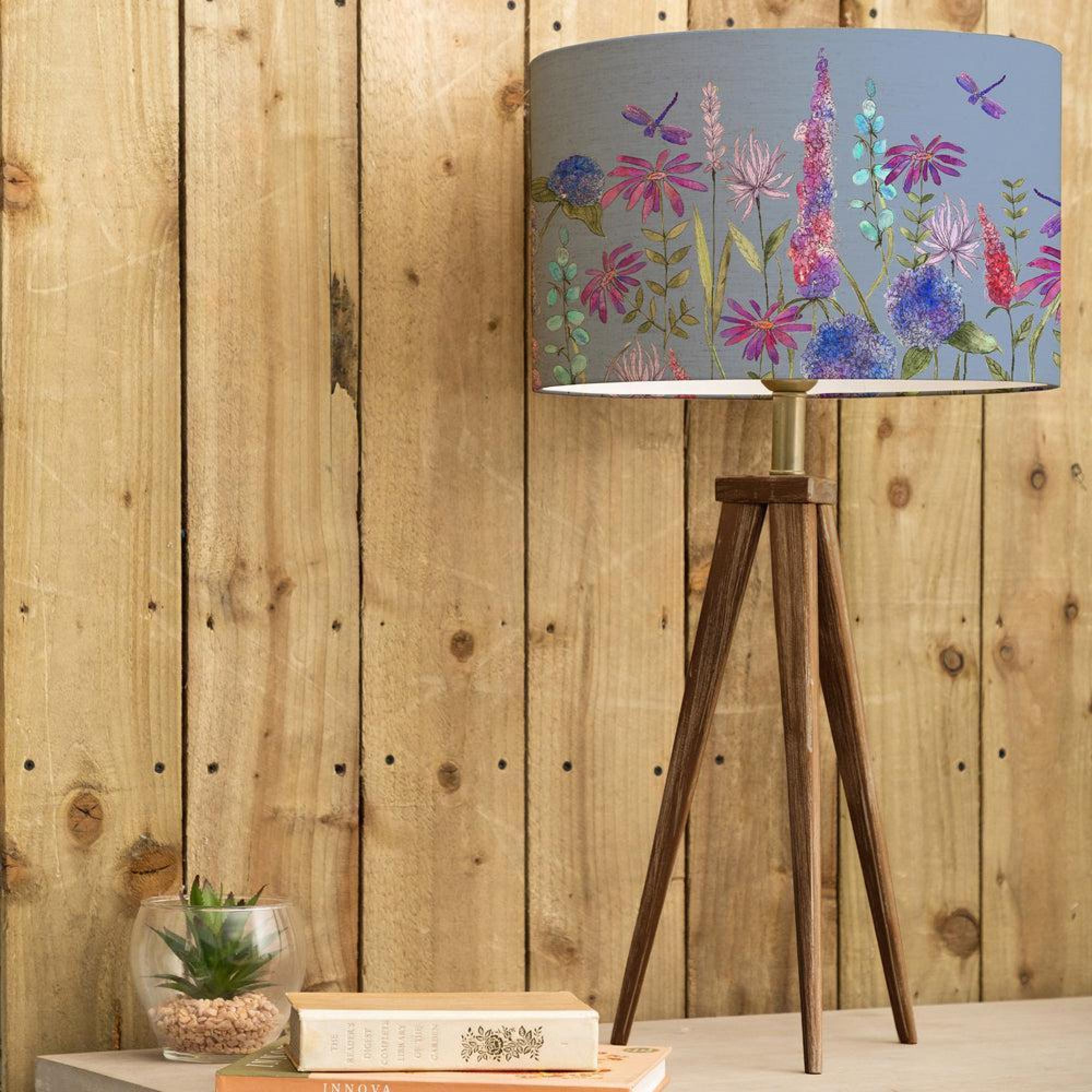 Product photograph of Voyage Maison Florabunda Eva Aratus Nut And Bluebell Complete Table Lamp from Choice Furniture Superstore.