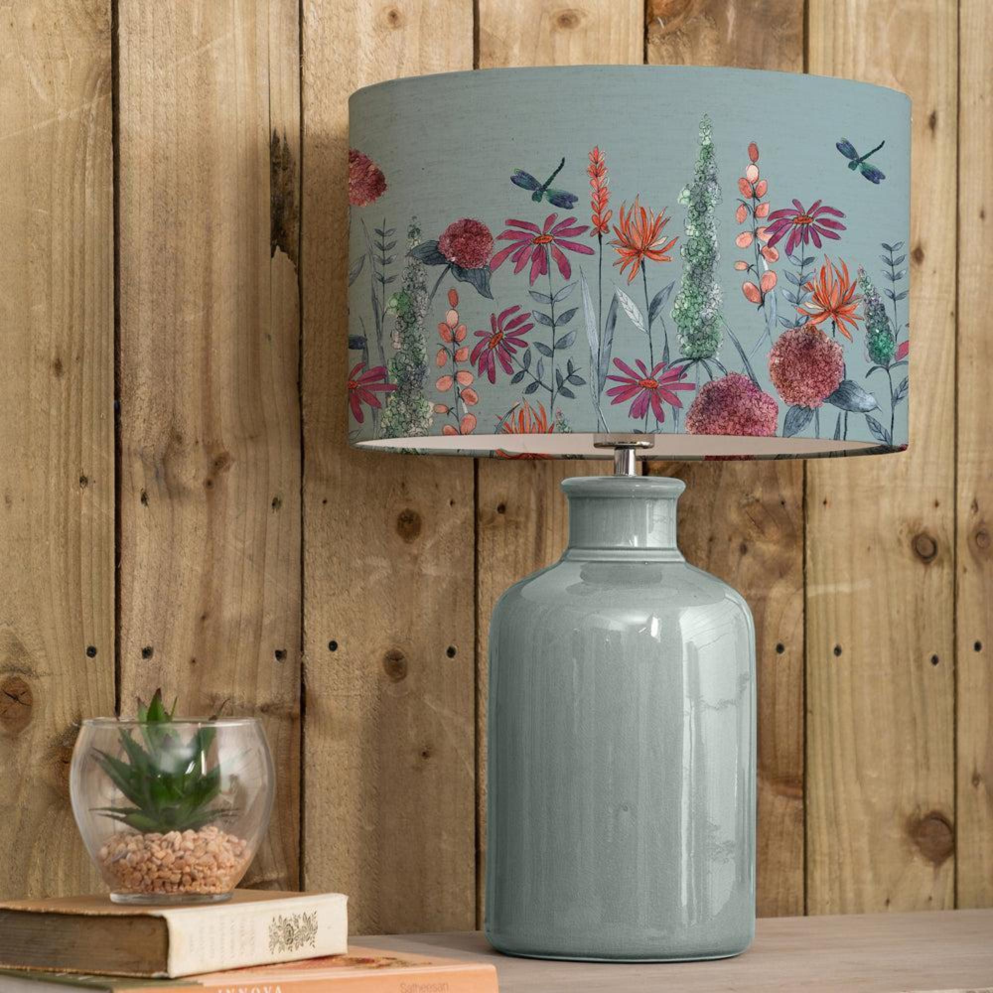 Product photograph of Voyage Maison Florabunda Eva Elspeth Duck And Cornflower Complete Table Lamp from Choice Furniture Superstore.