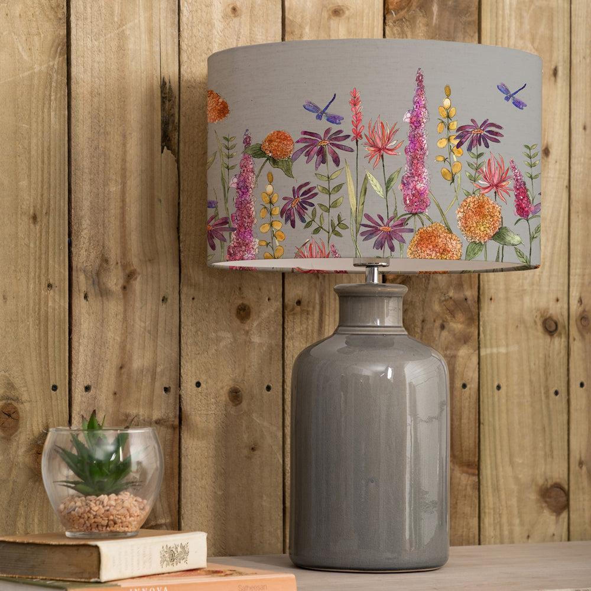 Product photograph of Voyage Maison Florabunda Eva Elspeth Grey And Russet Complete Table Lamp from Choice Furniture Superstore.