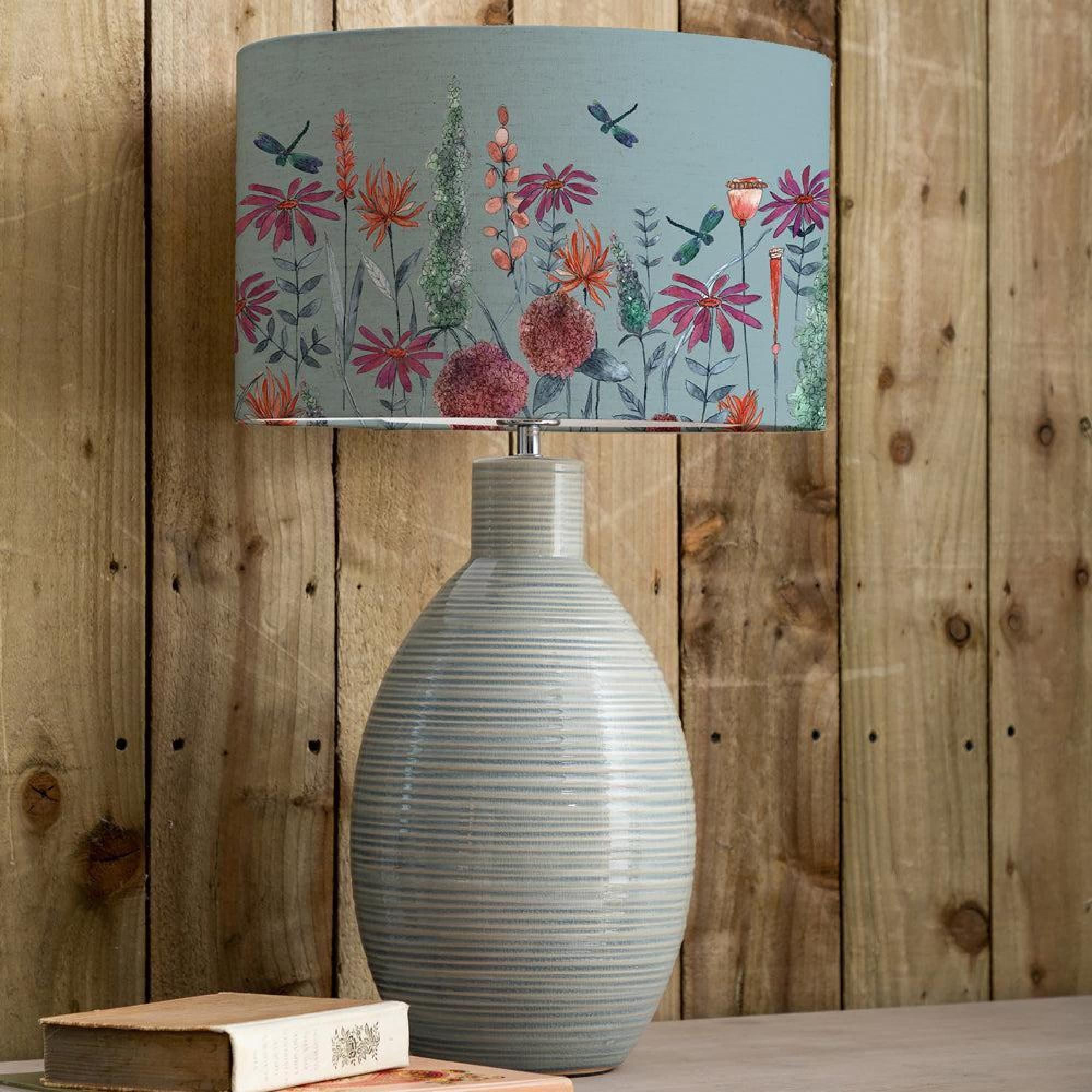 Product photograph of Voyage Maison Florabunda Eva Epona Duck And Cornflower Complete Table Lamp from Choice Furniture Superstore.