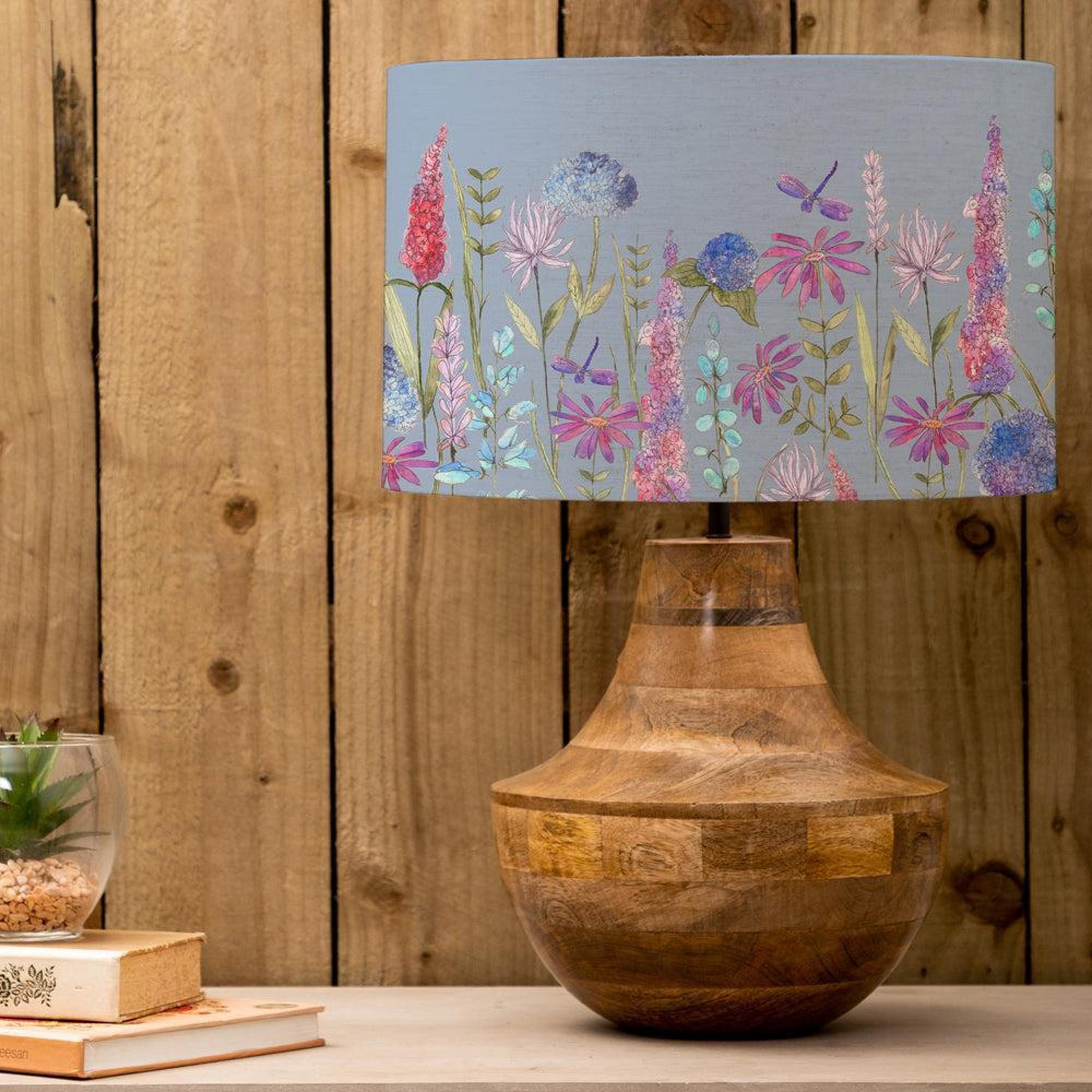 Product photograph of Voyage Maison Florabunda Eva Leven Mango And Bluebell Complete Table Lamp from Choice Furniture Superstore.