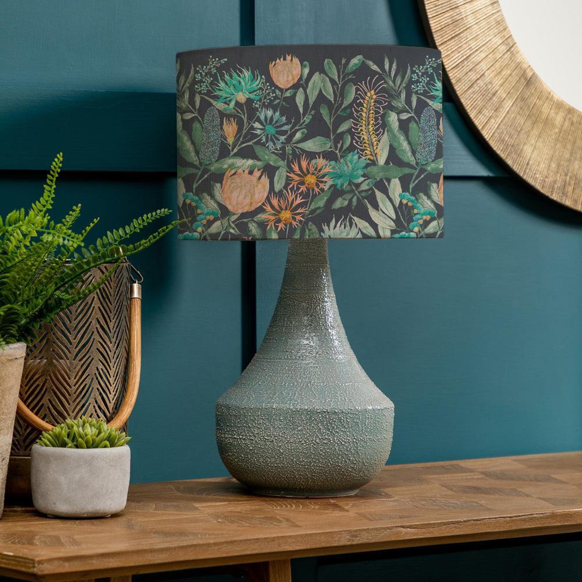 Product photograph of Voyage Maison Fortazela Eva Agri Teal And Sapphire Complete Table Lamp from Choice Furniture Superstore.