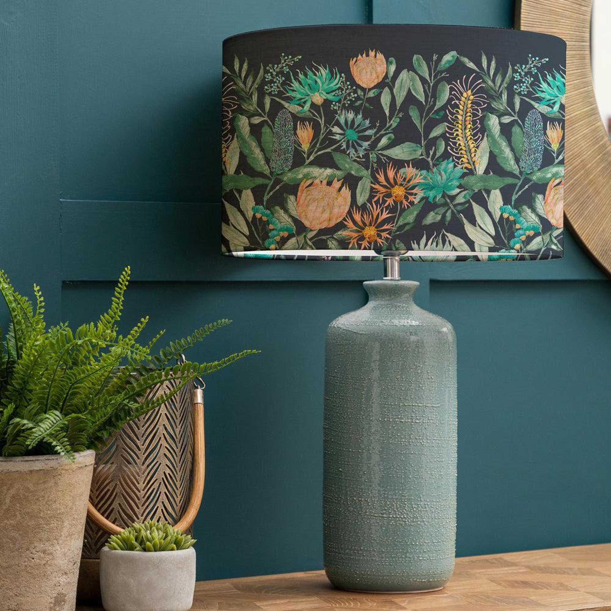 Product photograph of Voyage Maison Fortazela Eva Inopia Teal And Sapphire Complete Table Lamp from Choice Furniture Superstore.