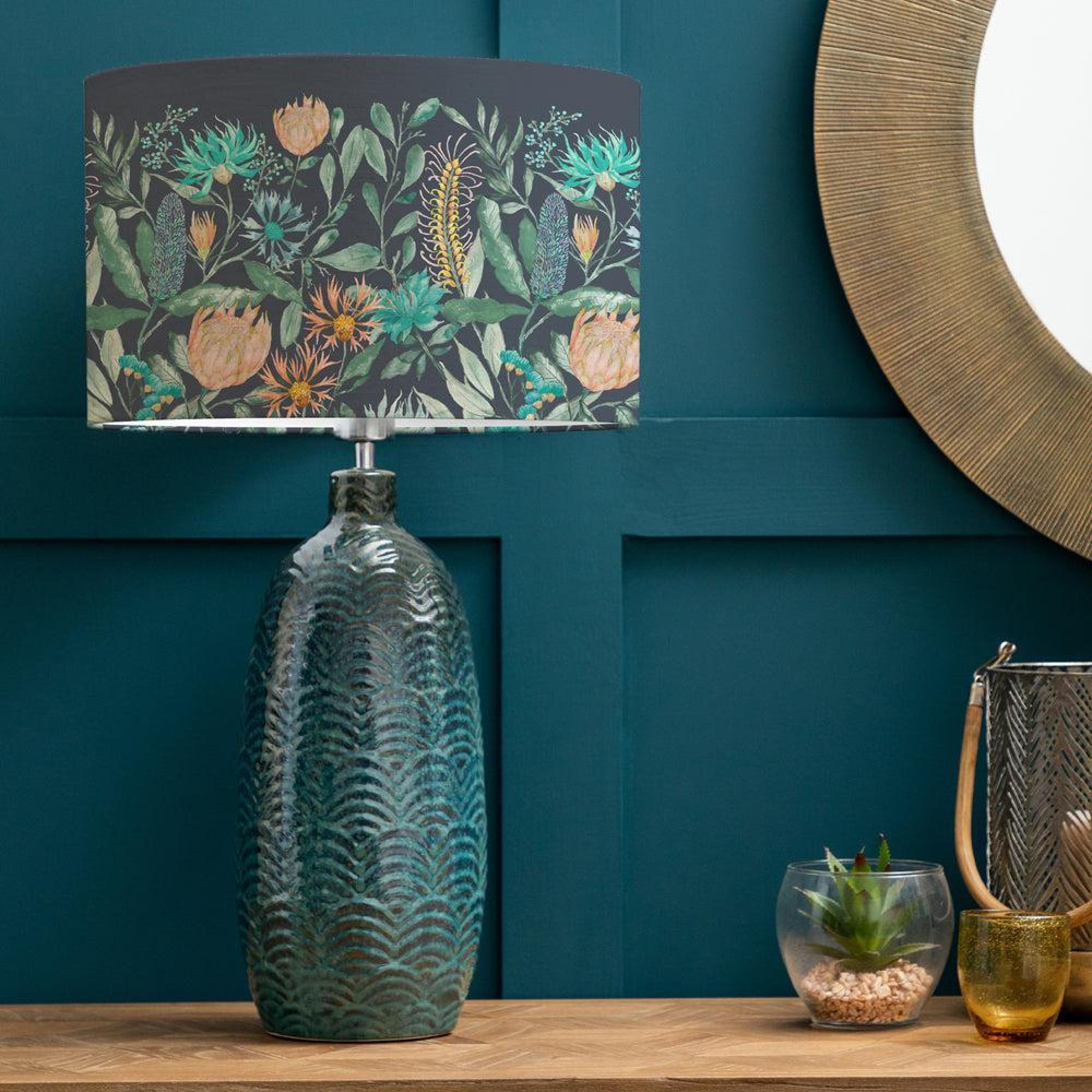 Product photograph of Voyage Maison Fortazela Eva Jadis Aqua And Sapphire Complete Table Lamp from Choice Furniture Superstore.