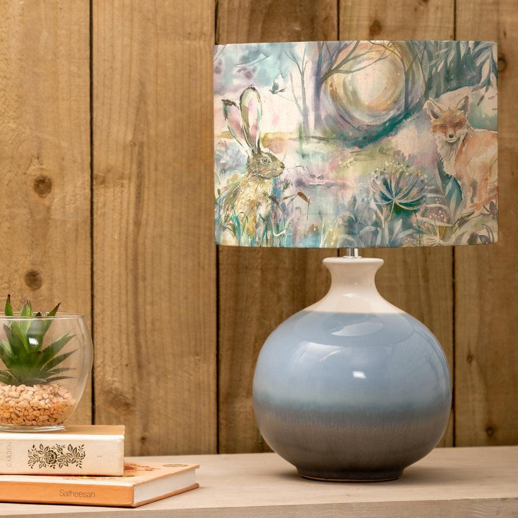 Product photograph of Voyage Maison Fox And Hare Eva Neso Sky And Linen Complete Table Lamp from Choice Furniture Superstore.