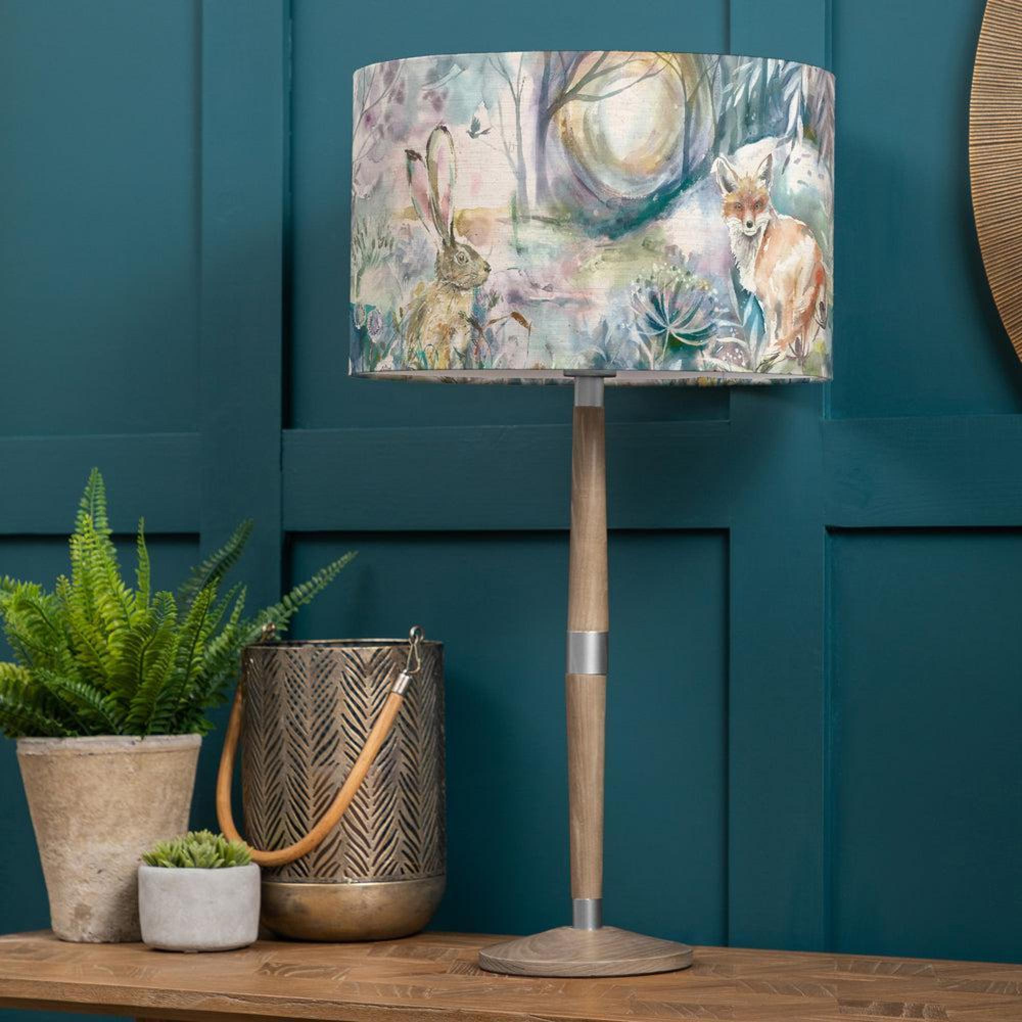 Product photograph of Voyage Maison Fox And Hare Eva Solensis Grey And Linen Complete Table Lamp from Choice Furniture Superstore.