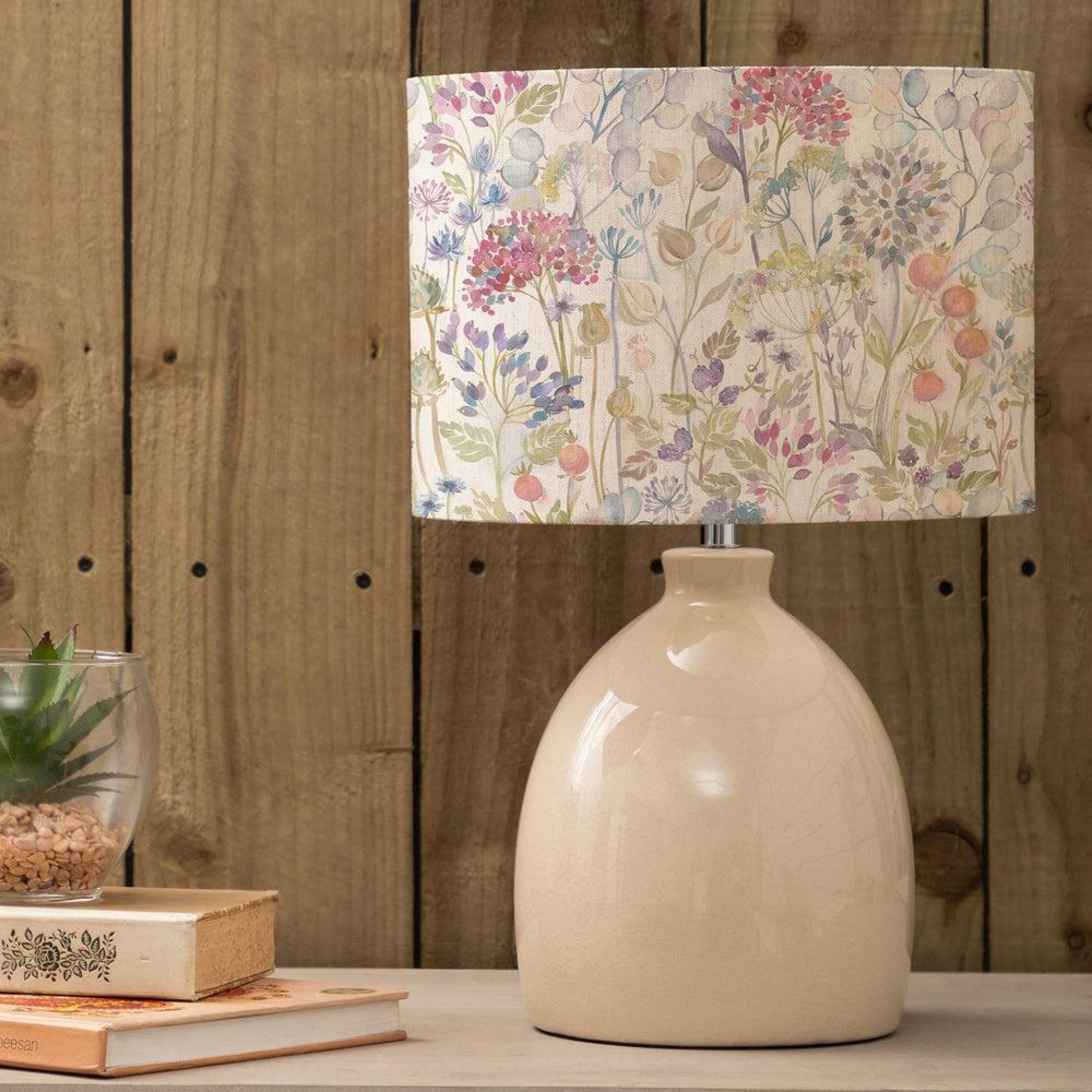 Product photograph of Voyage Maison Hedgerow Eva Leura Cream And Linen Complete Table Lamp from Choice Furniture Superstore.