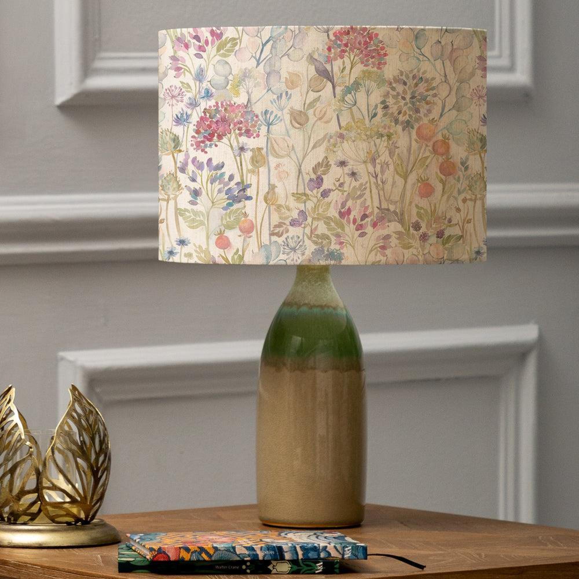 Product photograph of Voyage Maison Hedgerow Eva Narvi Jade And Linen Complete Table Lamp from Choice Furniture Superstore.