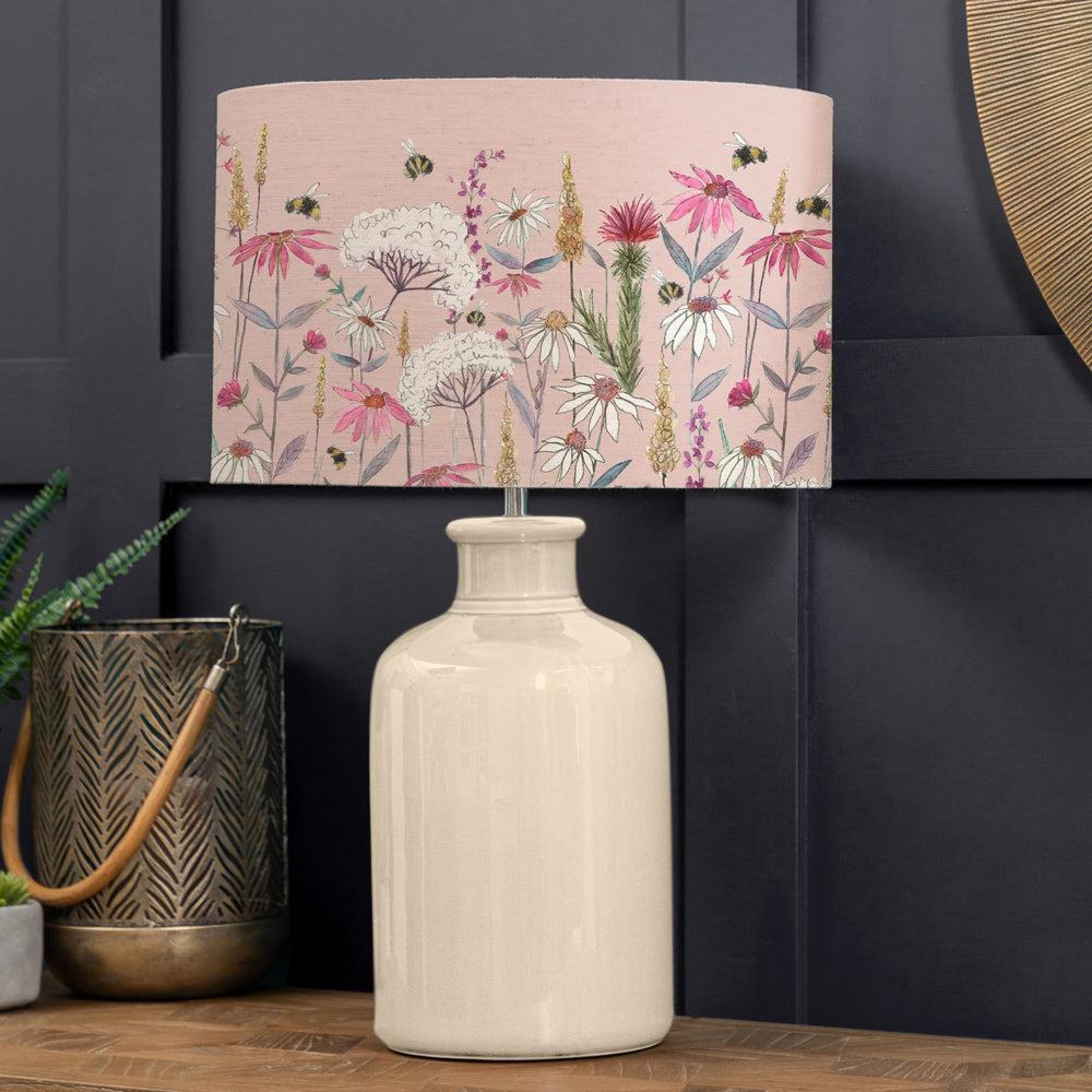 Product photograph of Voyage Maison Hermione Eva Elspeth Cream And Blush Complete Table Lamp from Choice Furniture Superstore.