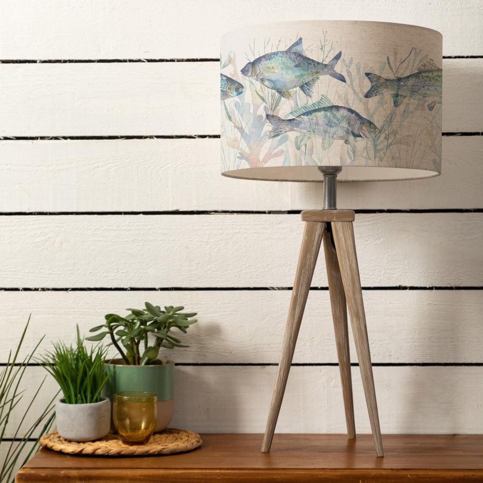 Product photograph of Voyage Maison Ives Waters Eva Aratus Grey And Marine Complete Table Lamp from Choice Furniture Superstore.