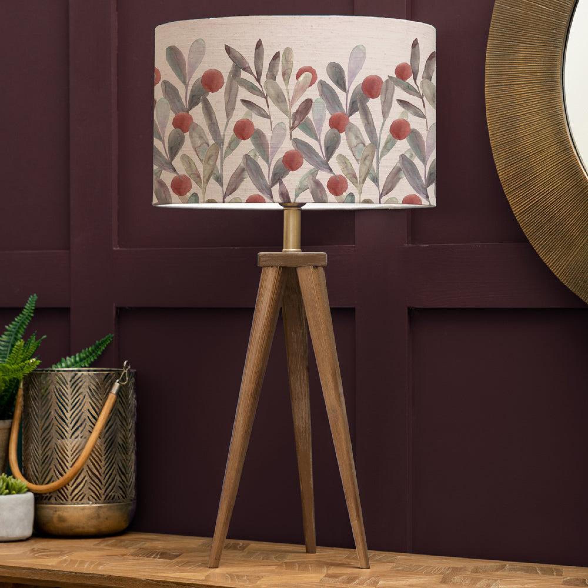 Product photograph of Voyage Maison Katsura Eva Aratus Nut And Mulberry Complete Table Lamp from Choice Furniture Superstore.