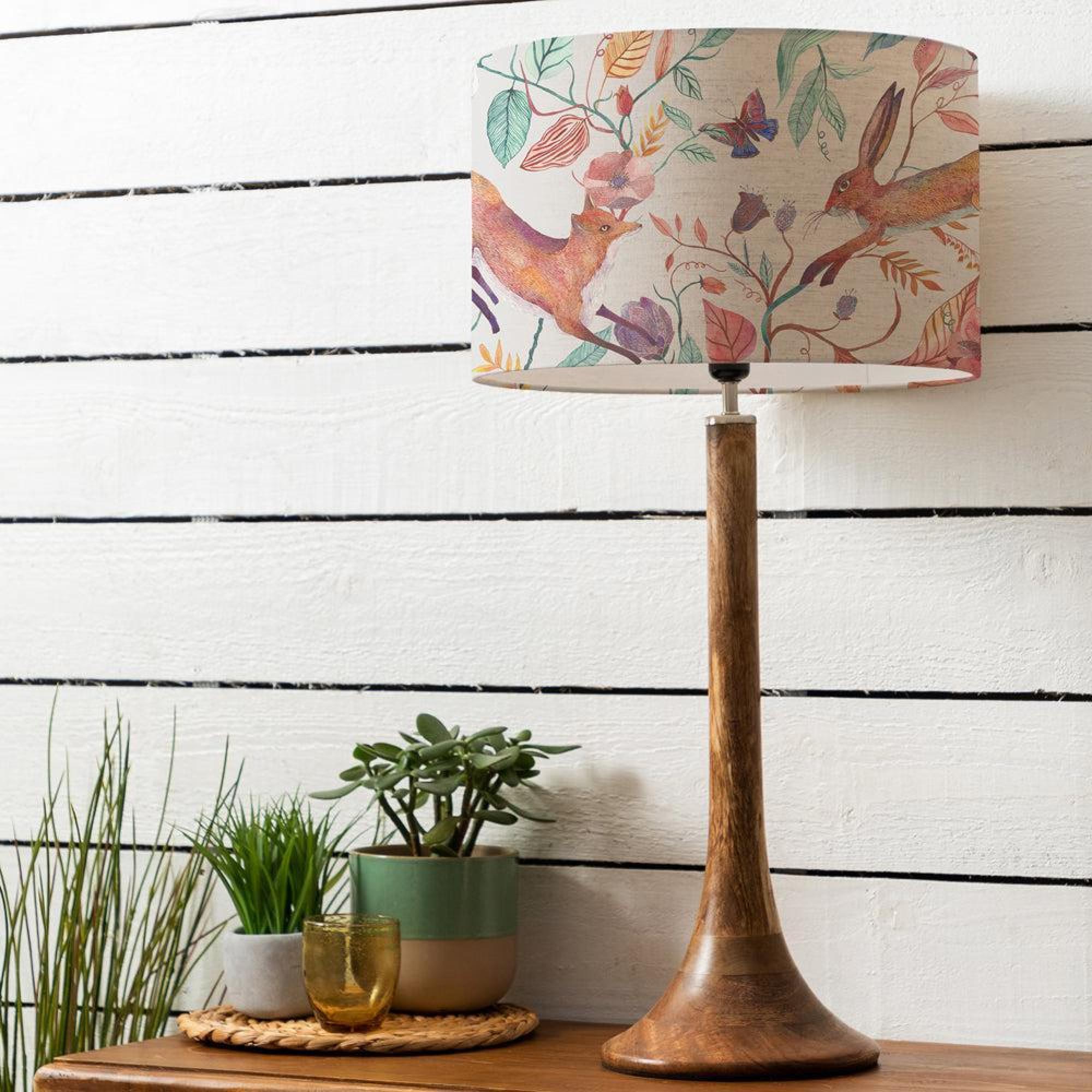 Product photograph of Voyage Maison Leaping Into The Fauna Eva Kinross Mango And Linen Table Lamp from Choice Furniture Superstore.