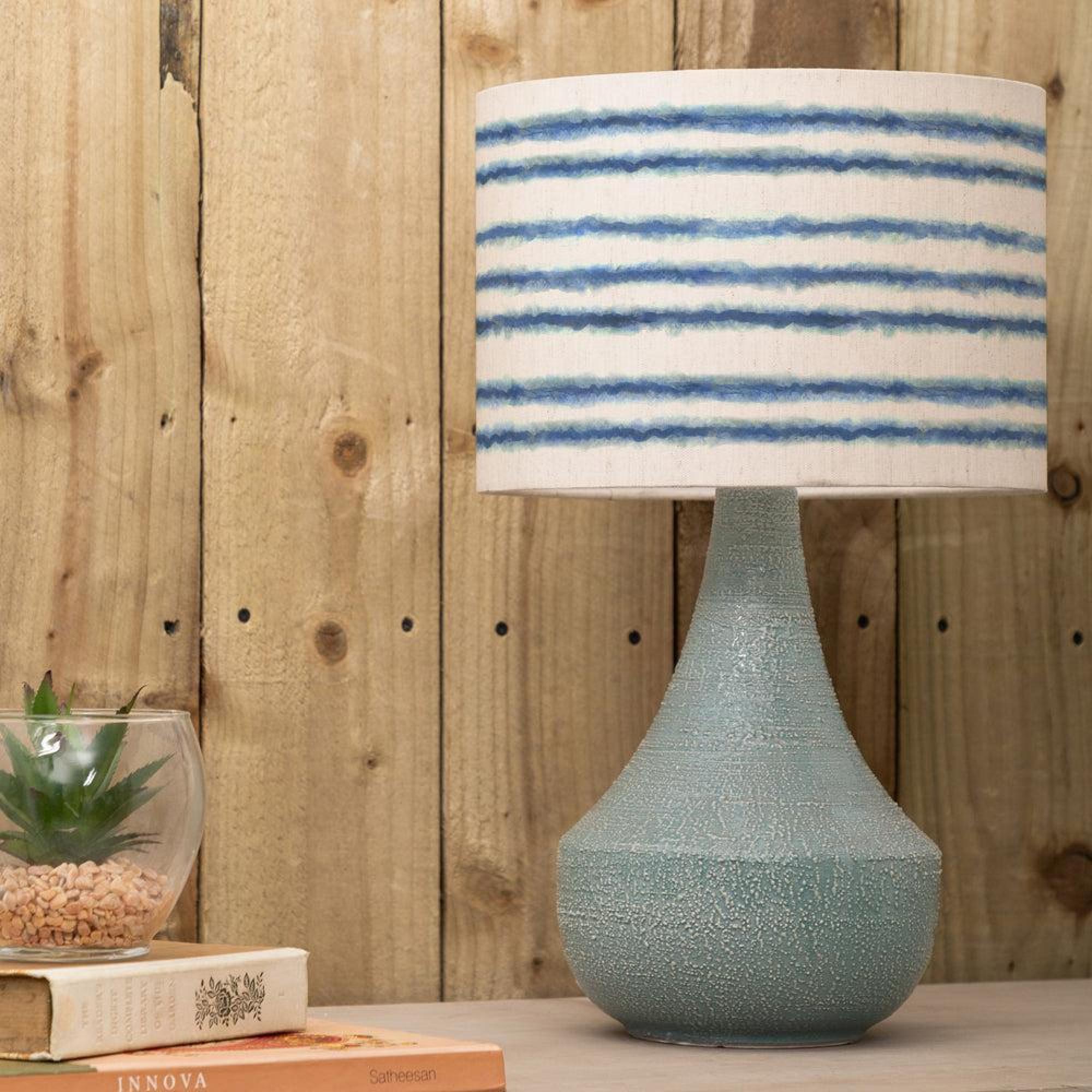 Product photograph of Voyage Maison Merella Eva Agri Teal And Cobalt Complete Table Lamp from Choice Furniture Superstore.