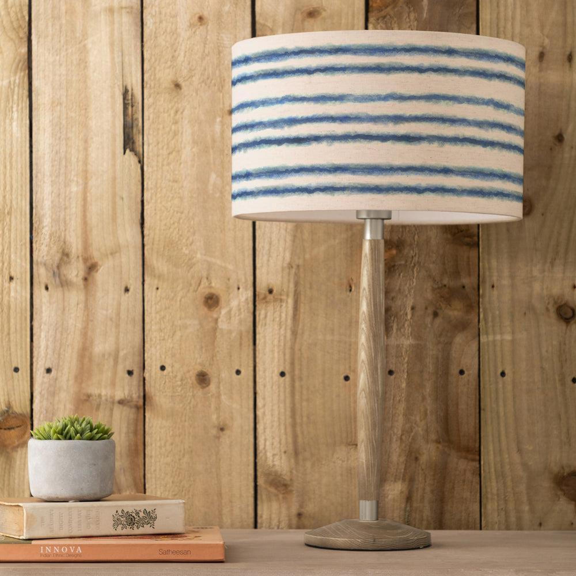 Product photograph of Voyage Maison Merella Eva Solensis Grey And Cobalt Table Lamp from Choice Furniture Superstore.