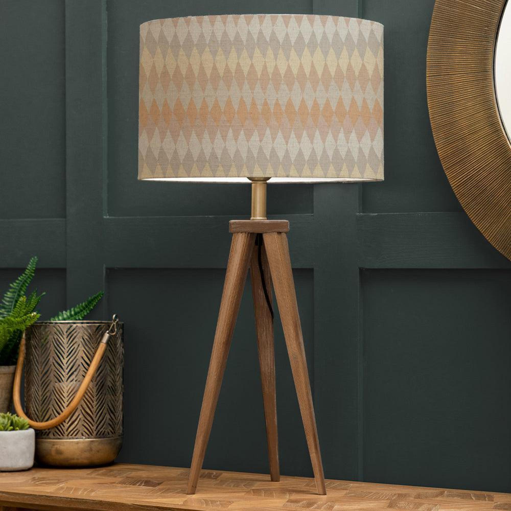 Product photograph of Voyage Maison Mesa Eva Aratus Nut And Sand Complete Table Lamp from Choice Furniture Superstore.