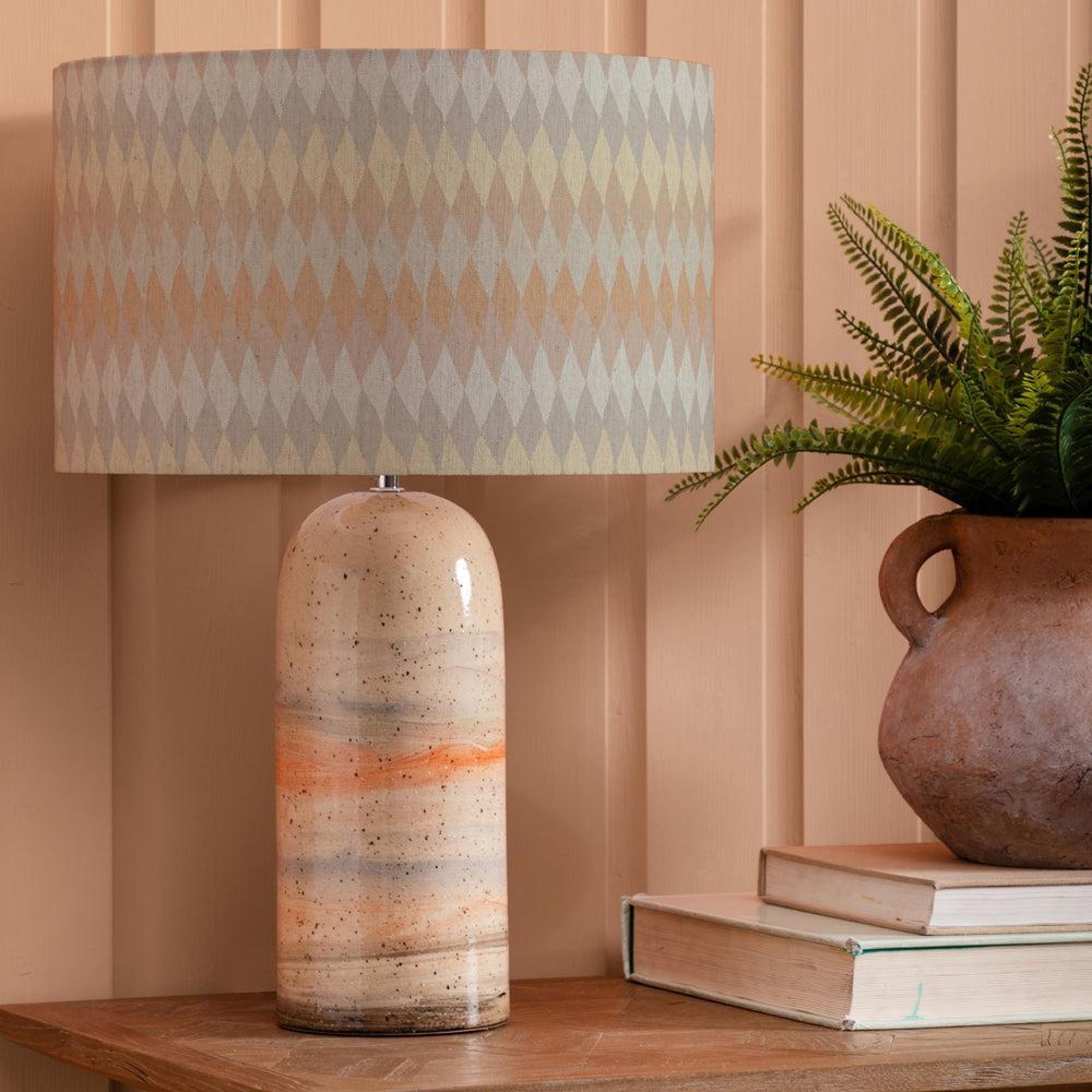 Product photograph of Voyage Maison Mesa Eva Ocefina Sandstone And Sand Complete Table Lamp from Choice Furniture Superstore.