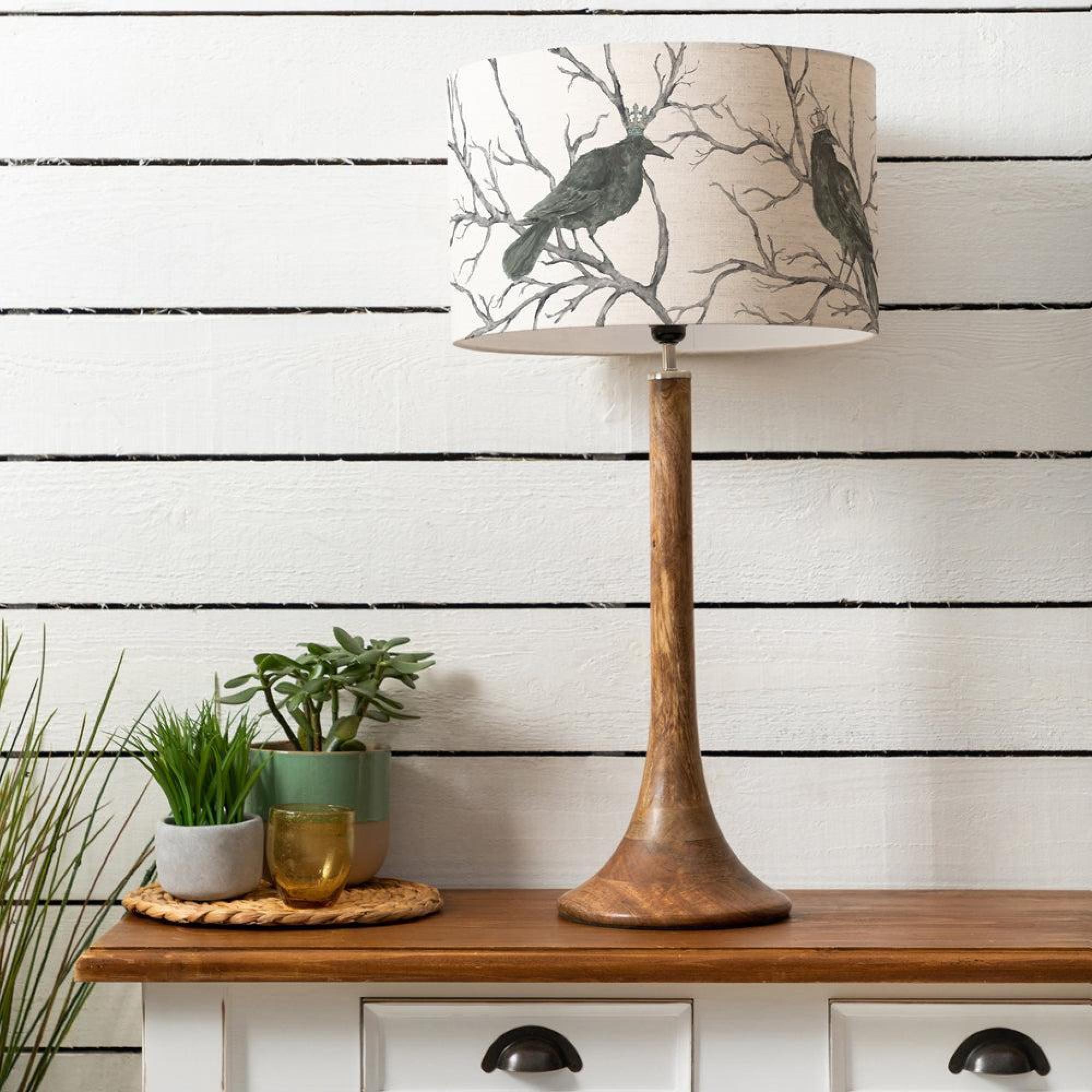 Product photograph of Voyage Maison Monarch Eva Kinross Mango And Linen Complete Table Lamp from Choice Furniture Superstore.