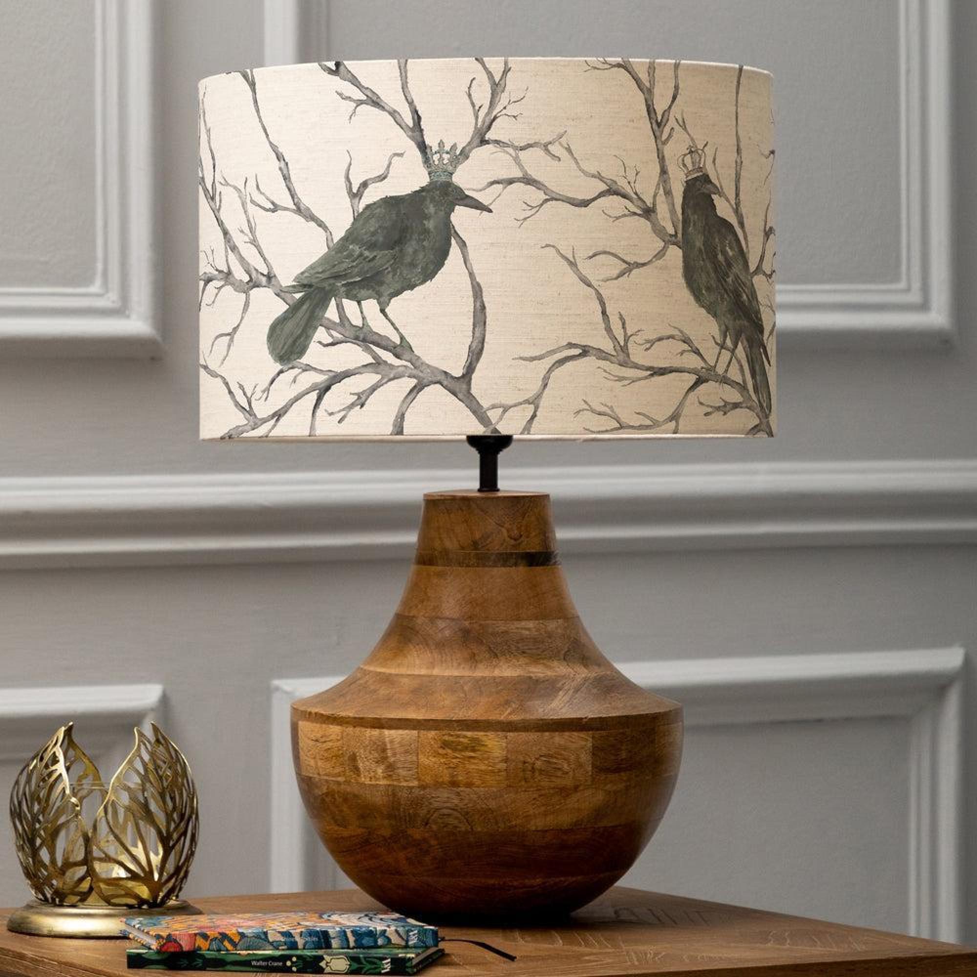 Product photograph of Voyage Maison Monarch Eva Leven Mango And Linen Complete Table Lamp from Choice Furniture Superstore.