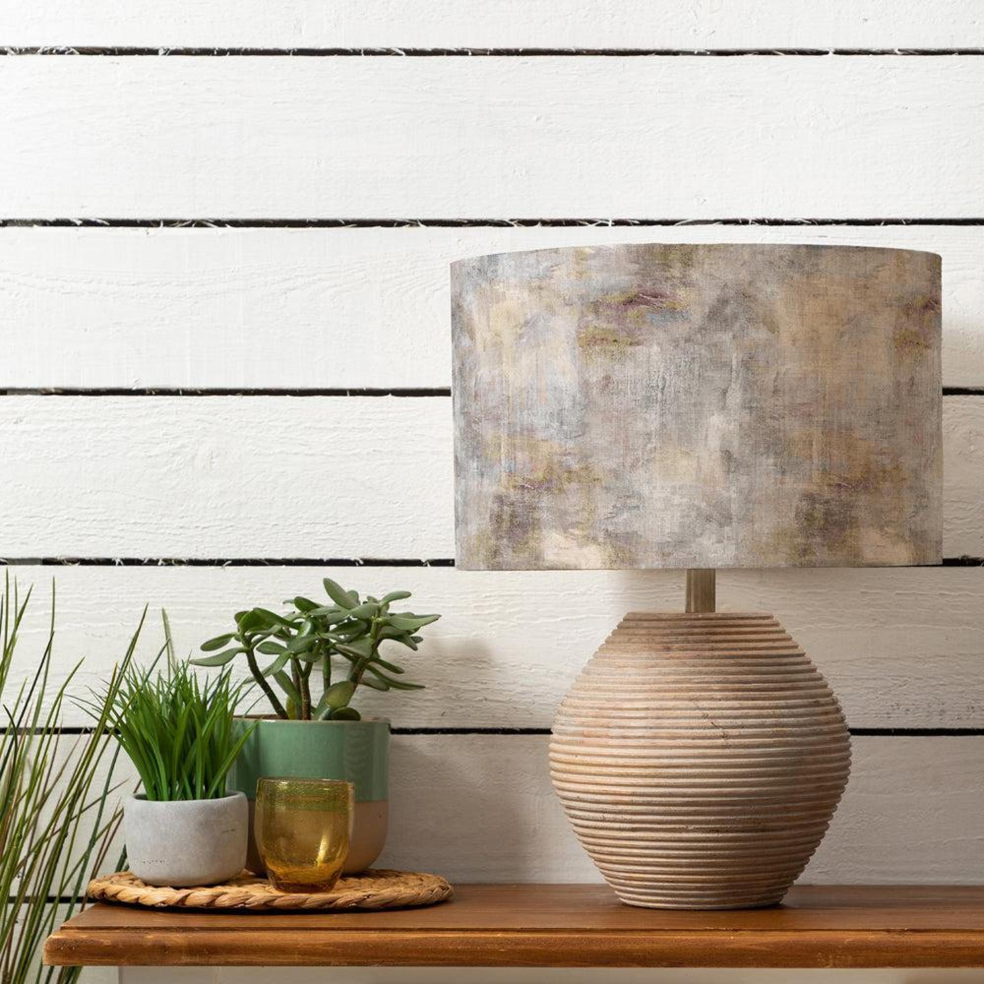 Product photograph of Voyage Maison Monet Eva Cerys White And Ironstone Complete Table Lamp from Choice Furniture Superstore.