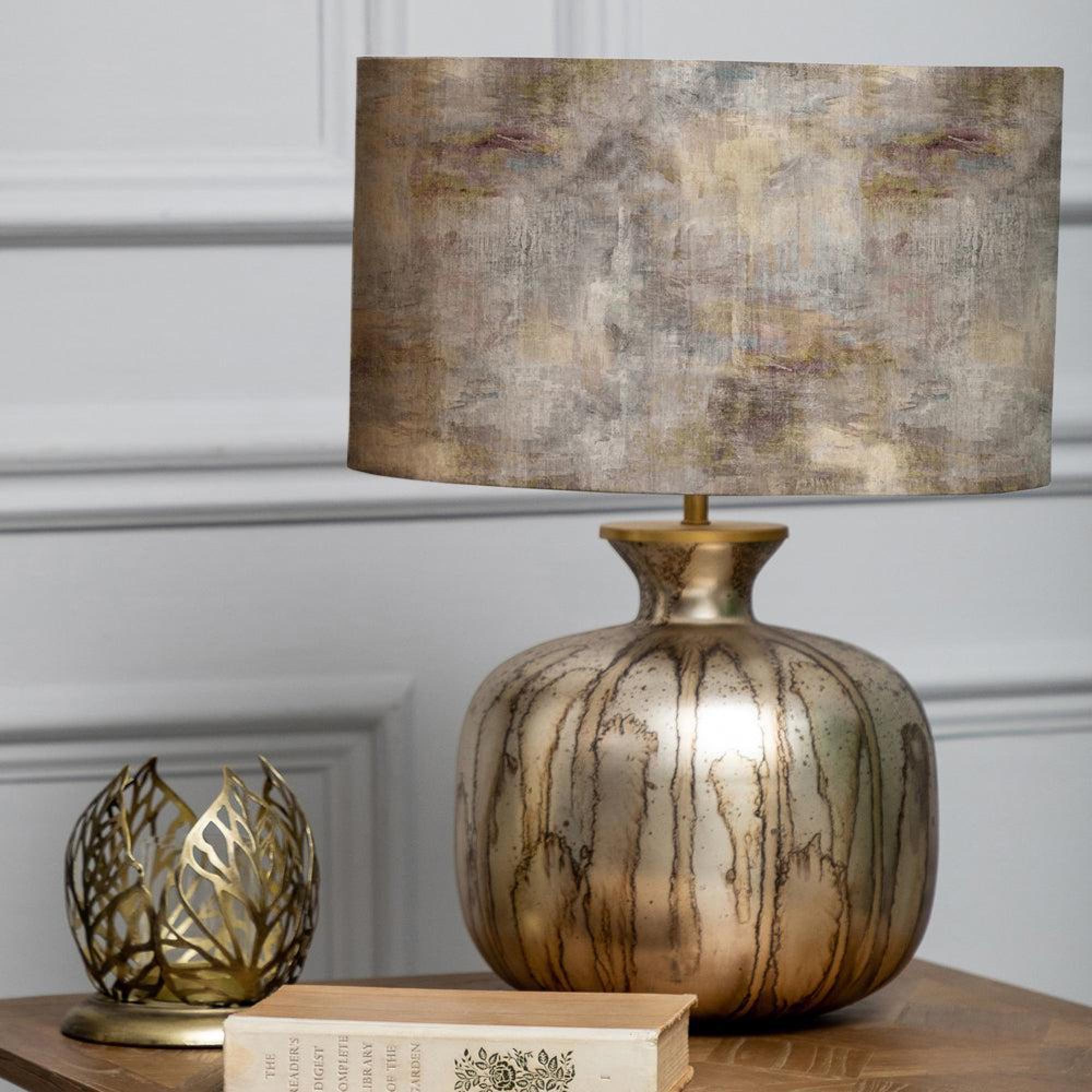 Product photograph of Voyage Maison Monet Eva Elphaba Glass And Ironstone Complete Table Lamp from Choice Furniture Superstore.