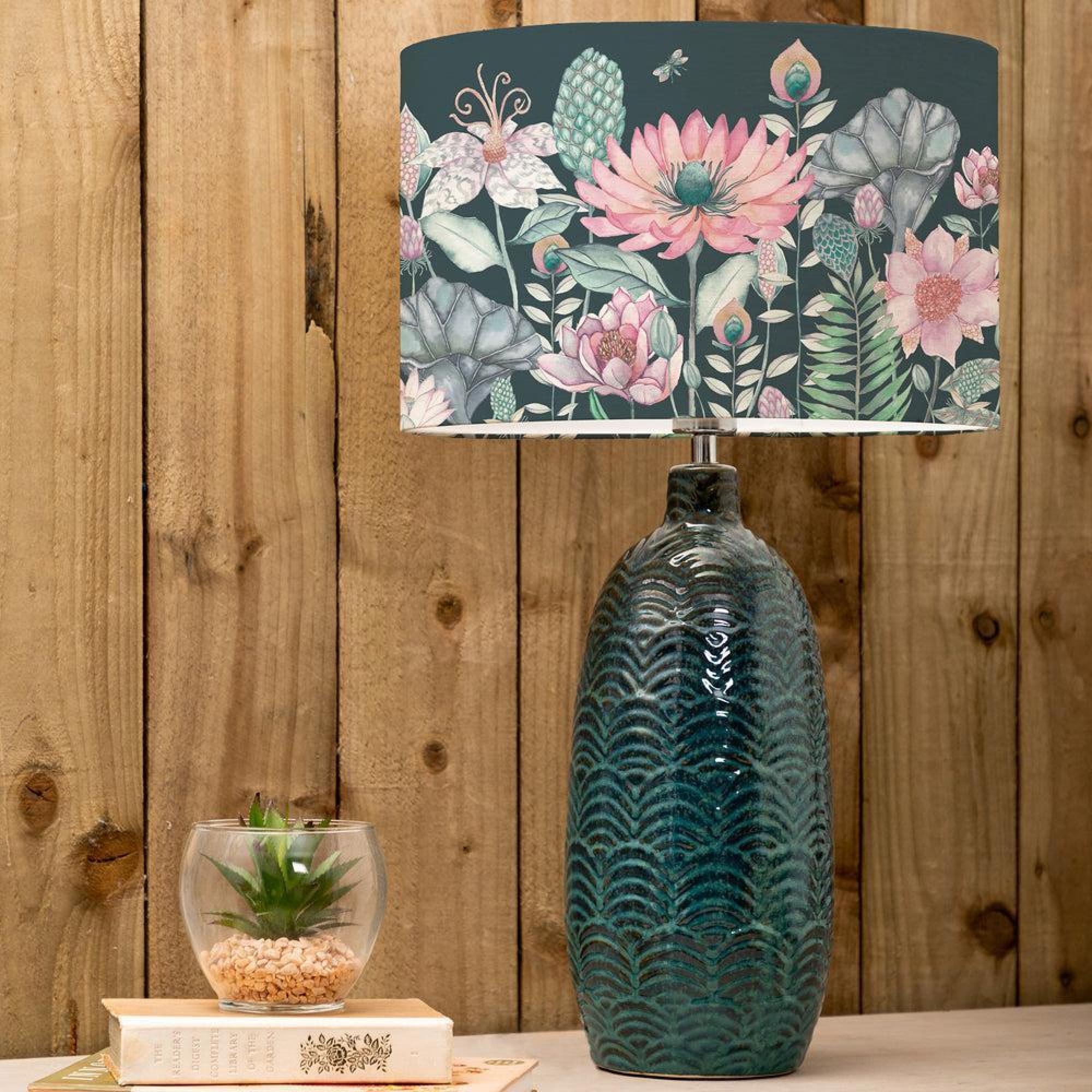 Product photograph of Voyage Maison Nesidora Eva Jadis Aqua And Emerald Complete Table Lamp from Choice Furniture Superstore.