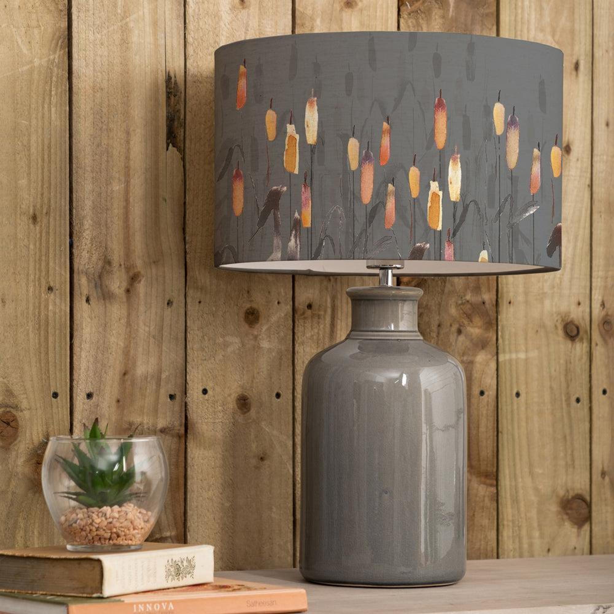 Product photograph of Voyage Maison Orientalis Eva Elspeth Grey And Amber Complete Table Lamp from Choice Furniture Superstore.