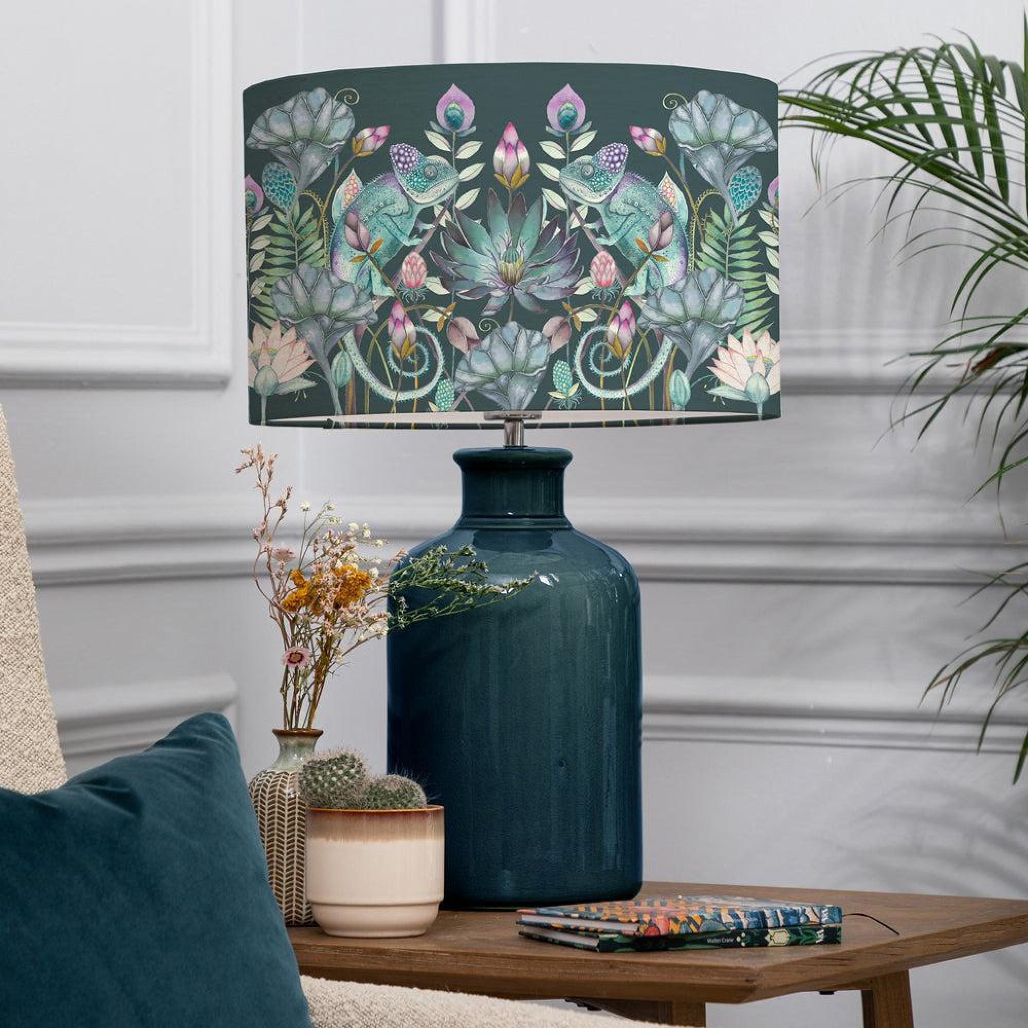 Product photograph of Voyage Maison Osawi Eva Elspeth Aqua And Emerald Complete Table Lamp from Choice Furniture Superstore.