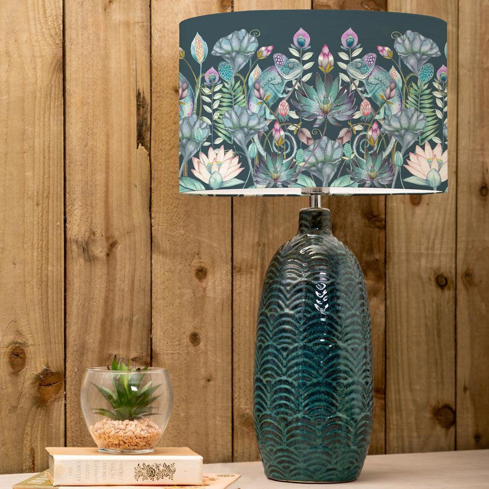 Product photograph of Voyage Maison Osawi Eva Jadis Aqua And Emerald Complete Table Lamp from Choice Furniture Superstore.