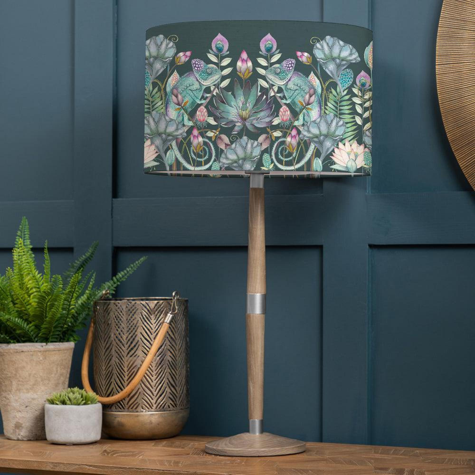 Product photograph of Voyage Maison Osawi Eva Solensis Grey And Emerald Complete Table Lamp from Choice Furniture Superstore.