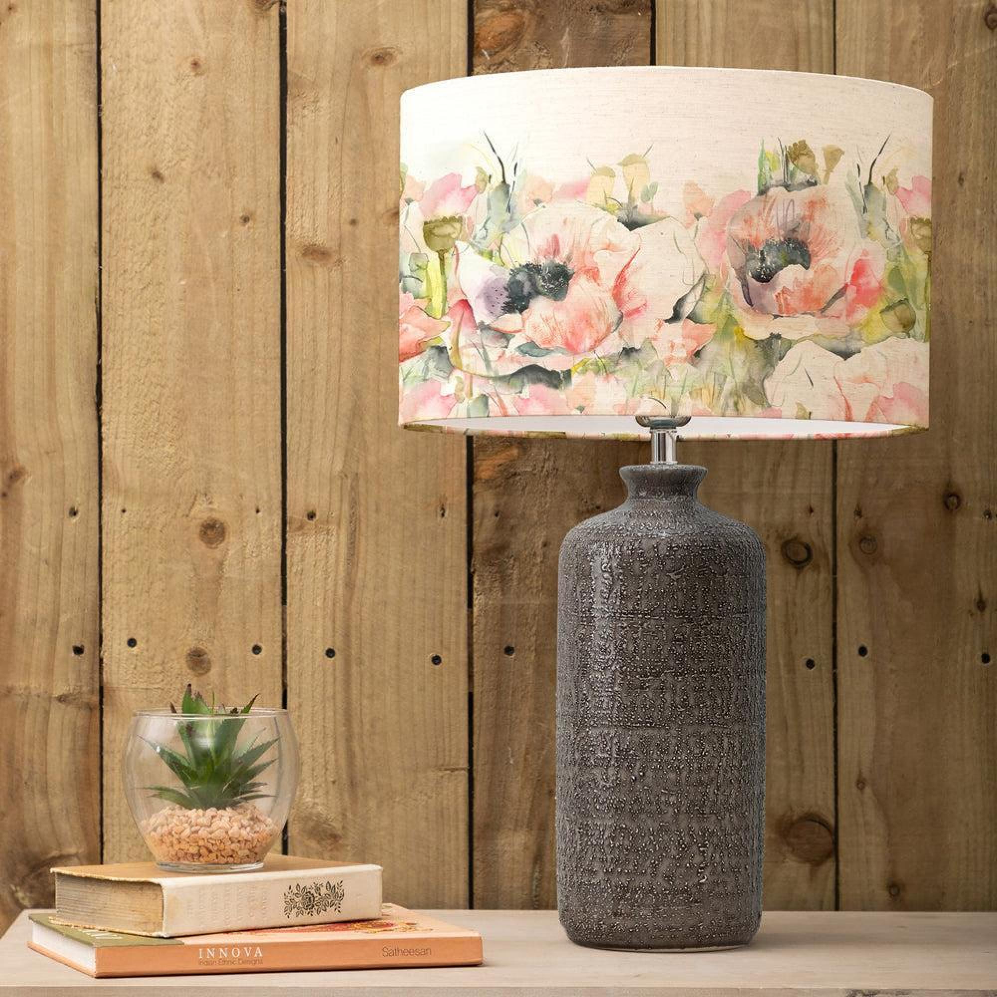 Product photograph of Voyage Maison Papavera Eva Inopia Grey And Sweetpea Complete Table Lamp from Choice Furniture Superstore.