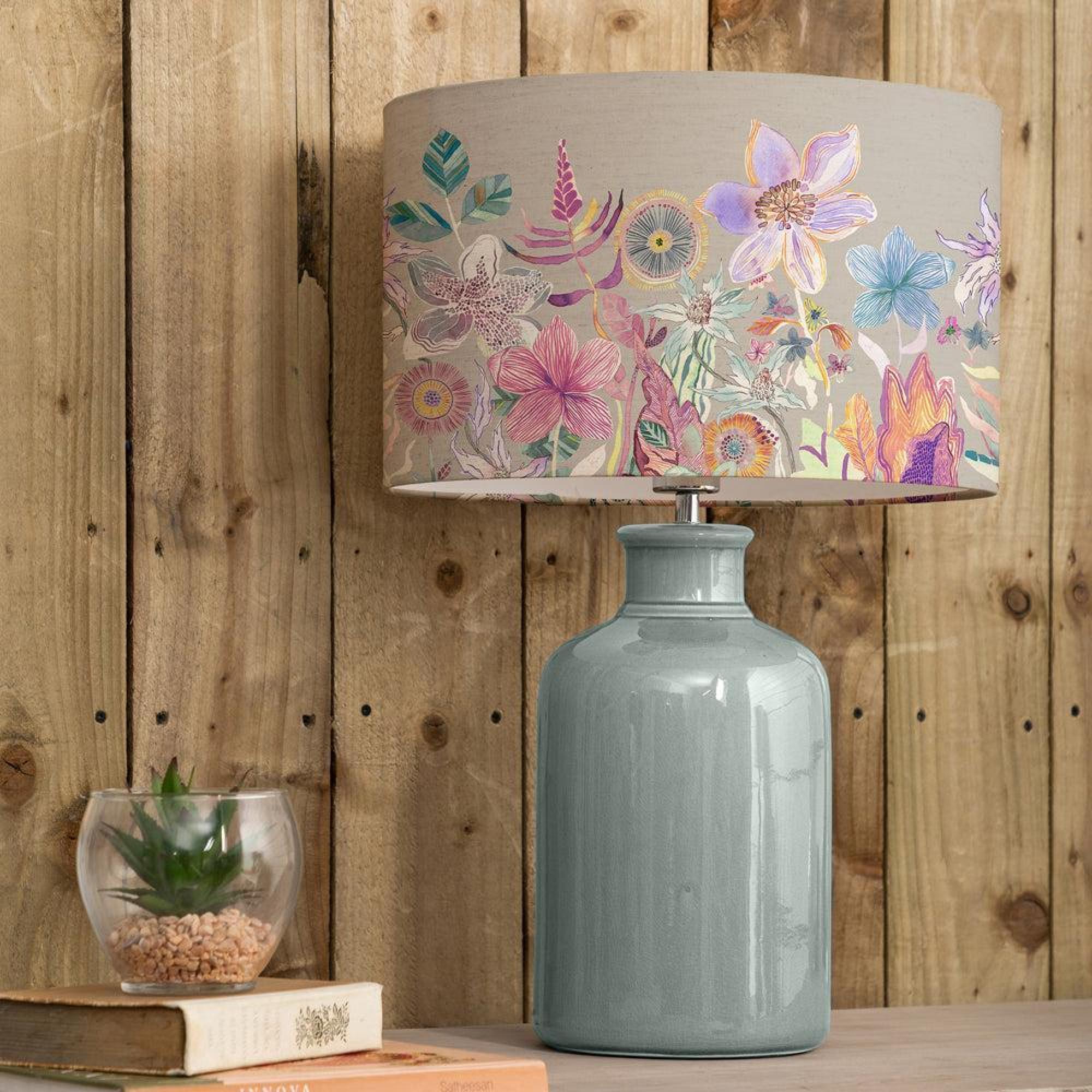 Product photograph of Voyage Maison Primrose Eva Duck And Haze Complete Table Lamp from Choice Furniture Superstore.