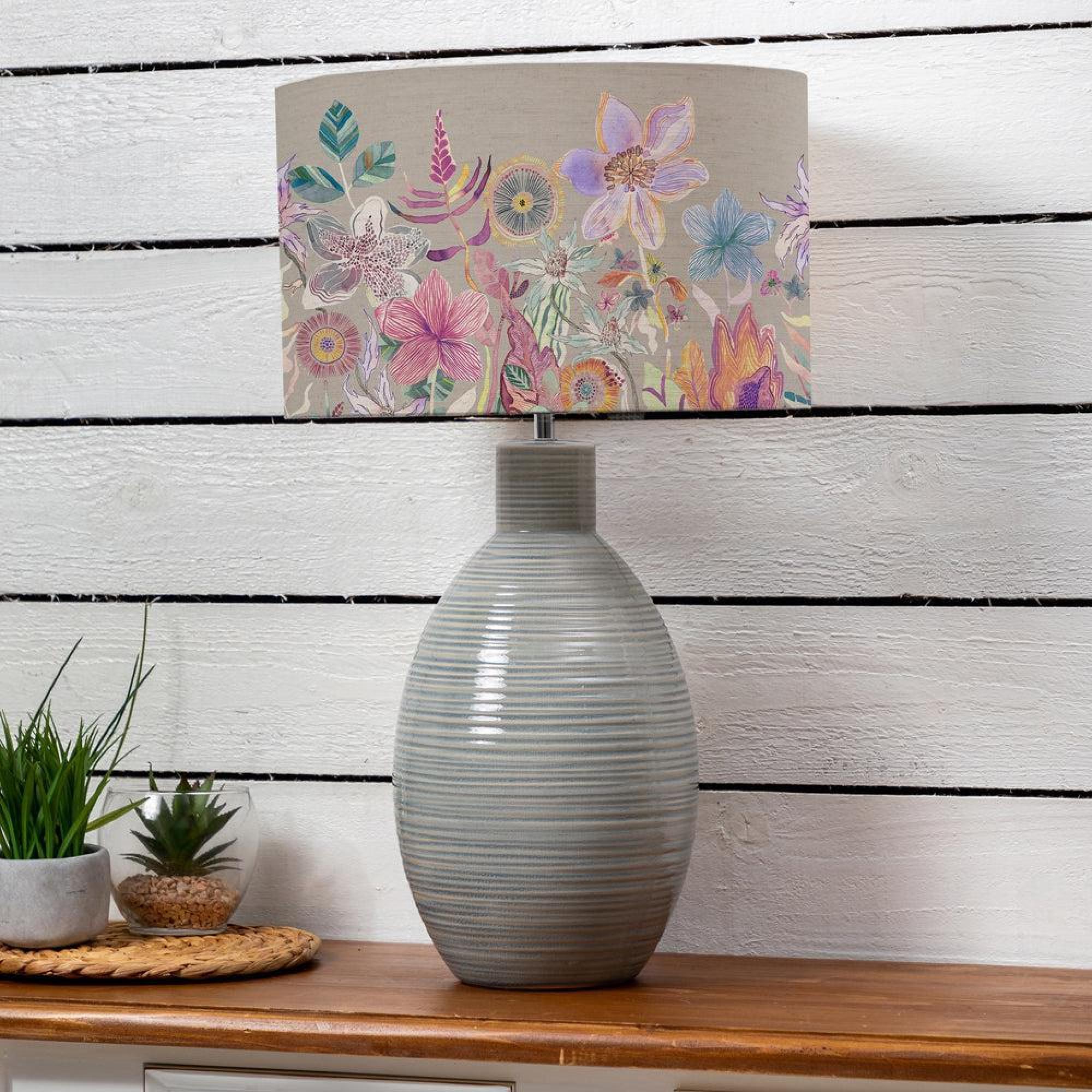 Product photograph of Voyage Maison Primrose Eva Haze Complete Table Lamp from Choice Furniture Superstore.