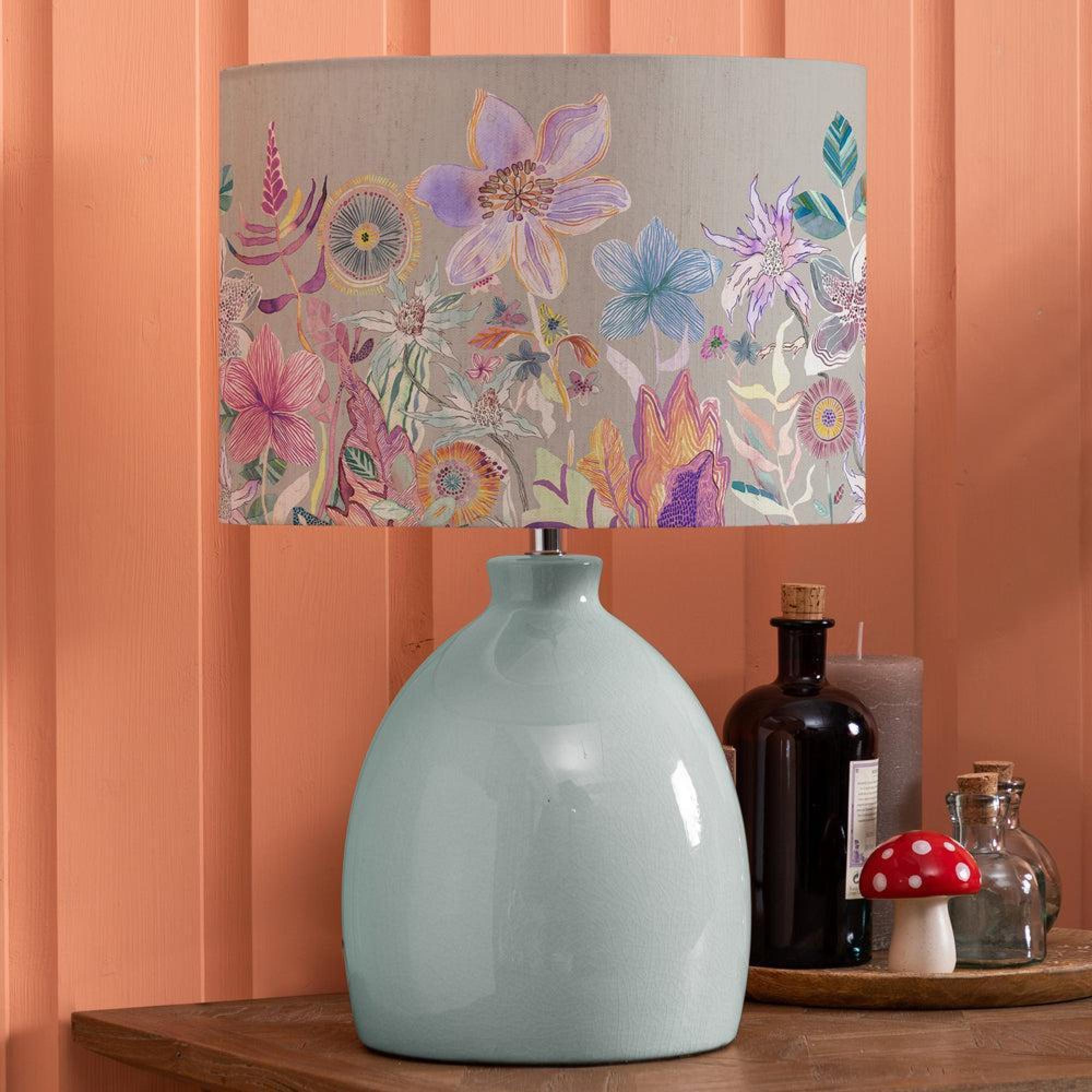 Product photograph of Voyage Maison Primrose Eva Duck And Haze Table Lamp from Choice Furniture Superstore.