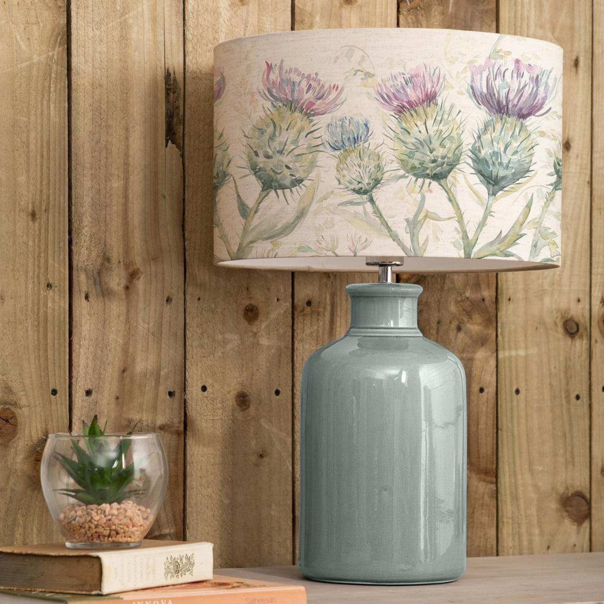 Product photograph of Voyage Maison Thistle Glen Eva Elspeth Duck And Linen Complete Table Lamp from Choice Furniture Superstore.