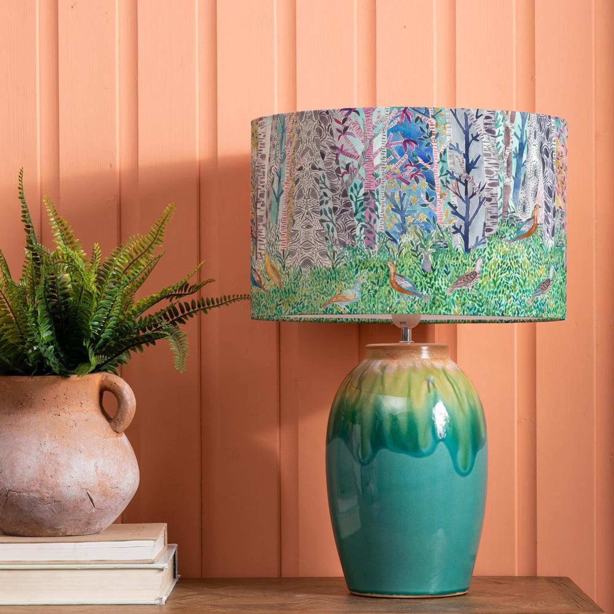 Product photograph of Voyage Maison Whimsical Tale Eva Eucalypt Aqua And Dawn Complete Table Lamp from Choice Furniture Superstore.