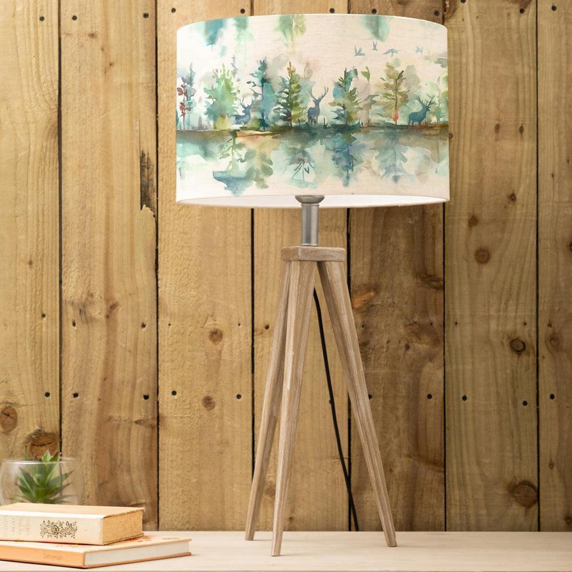 Product photograph of Voyage Maison Wilderness Eva Aratus Grey And Topaz Complete Table Lamp from Choice Furniture Superstore.