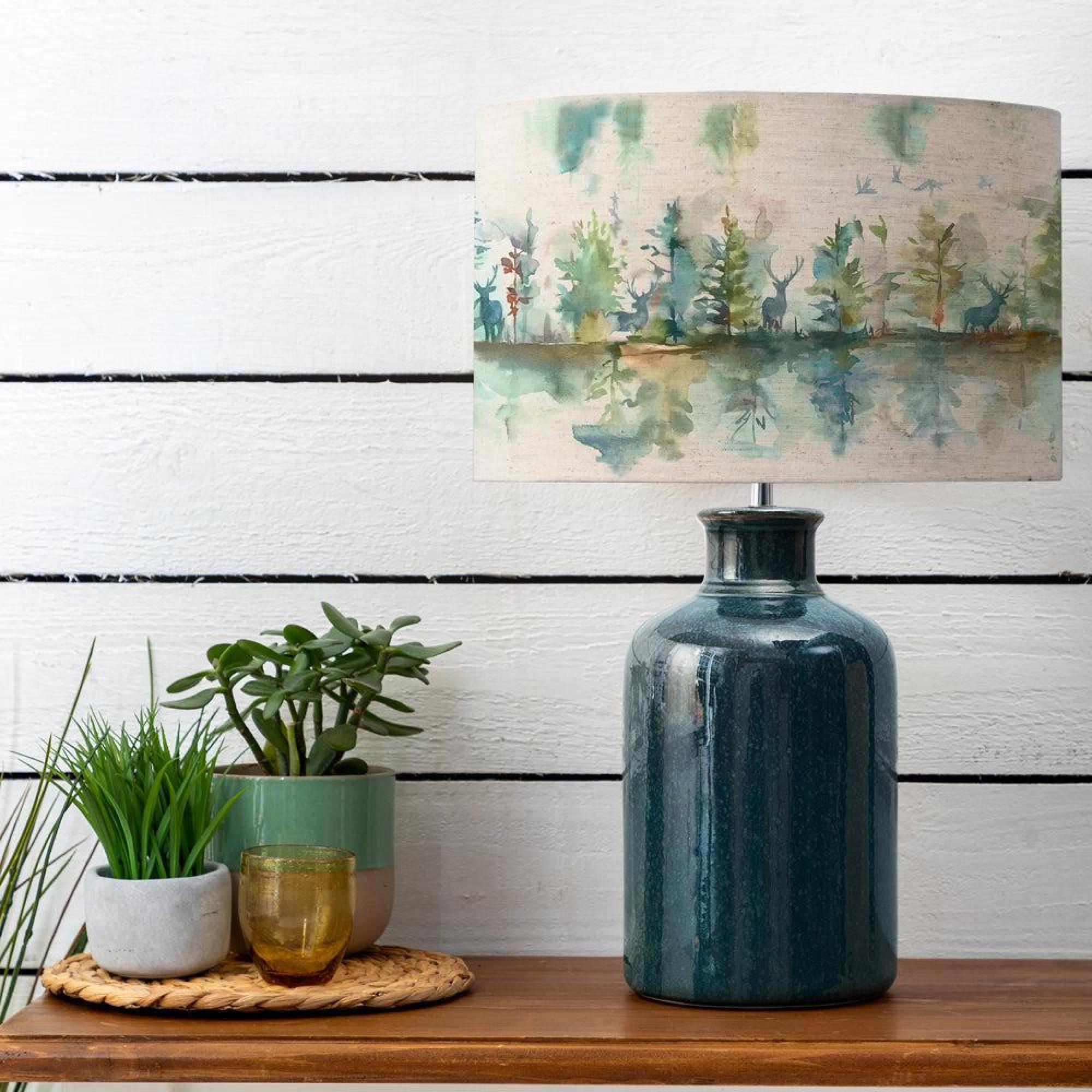 Product photograph of Voyage Maison Wilderness Eva Elspeth Aqua And Topaz Complete Table Lamp from Choice Furniture Superstore.