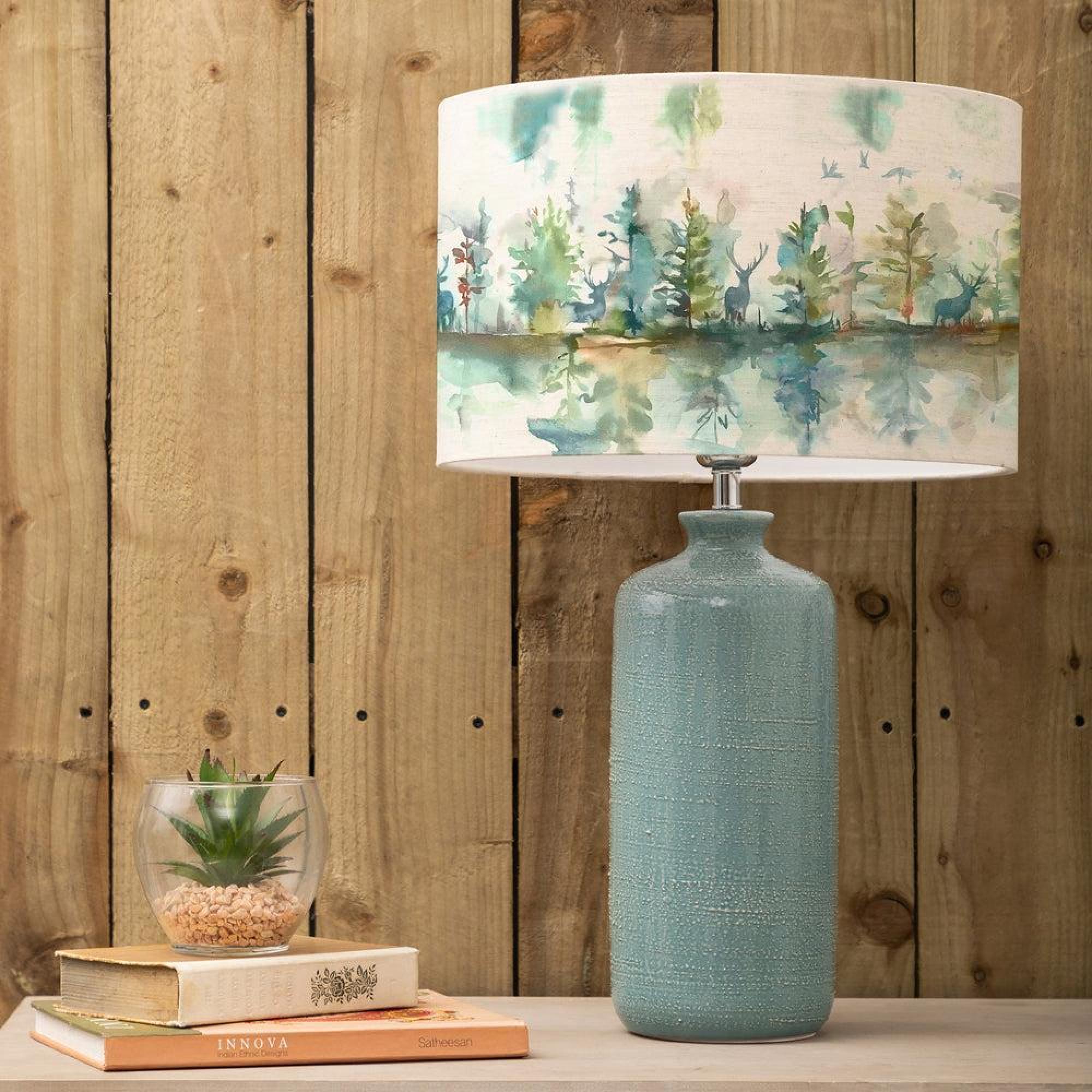 Product photograph of Voyage Maison Wilderness Eva Inopia Teal And Topaz Complete Table Lamp from Choice Furniture Superstore.