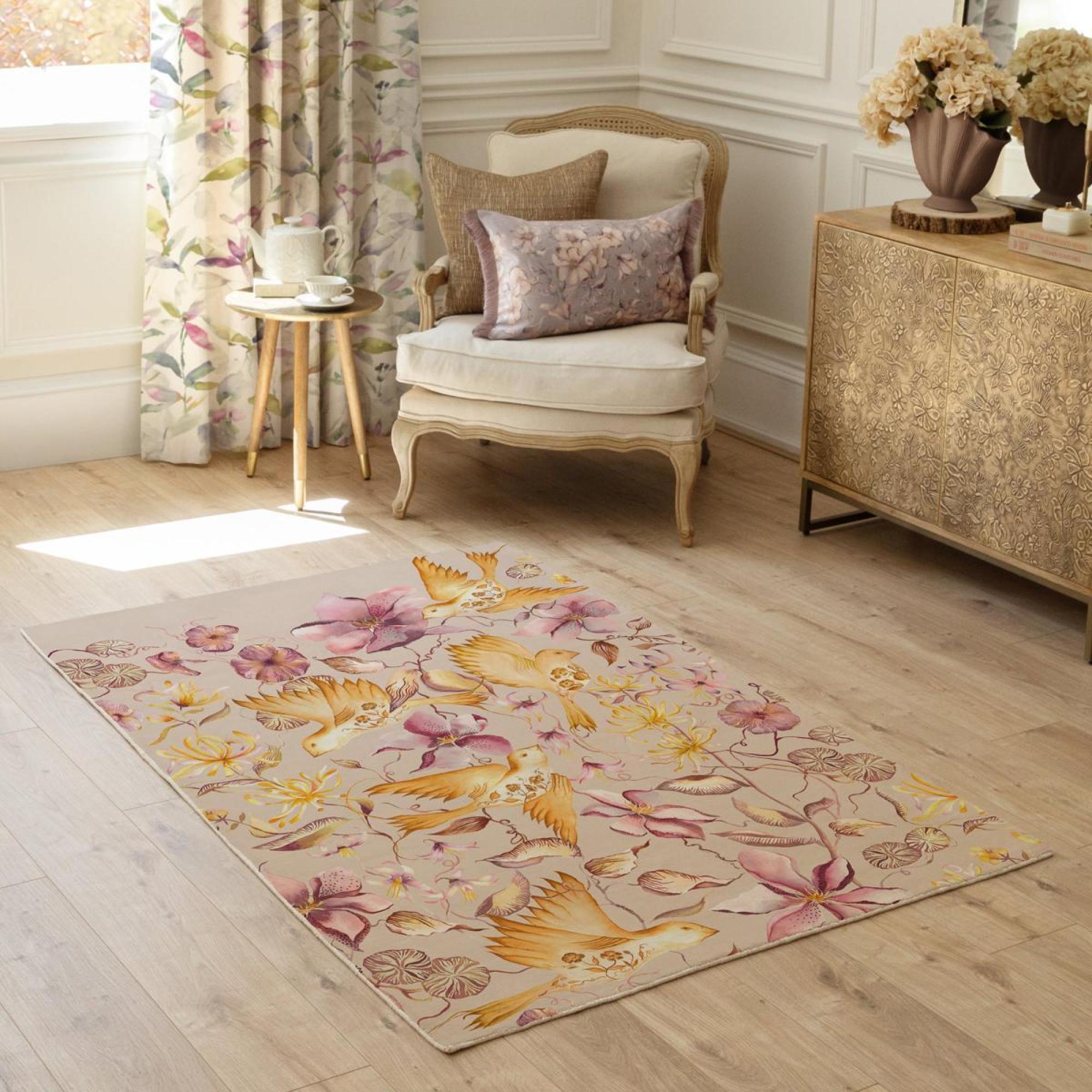 Product photograph of Voyage Maison Floella Primrose Printed Rug from Choice Furniture Superstore.