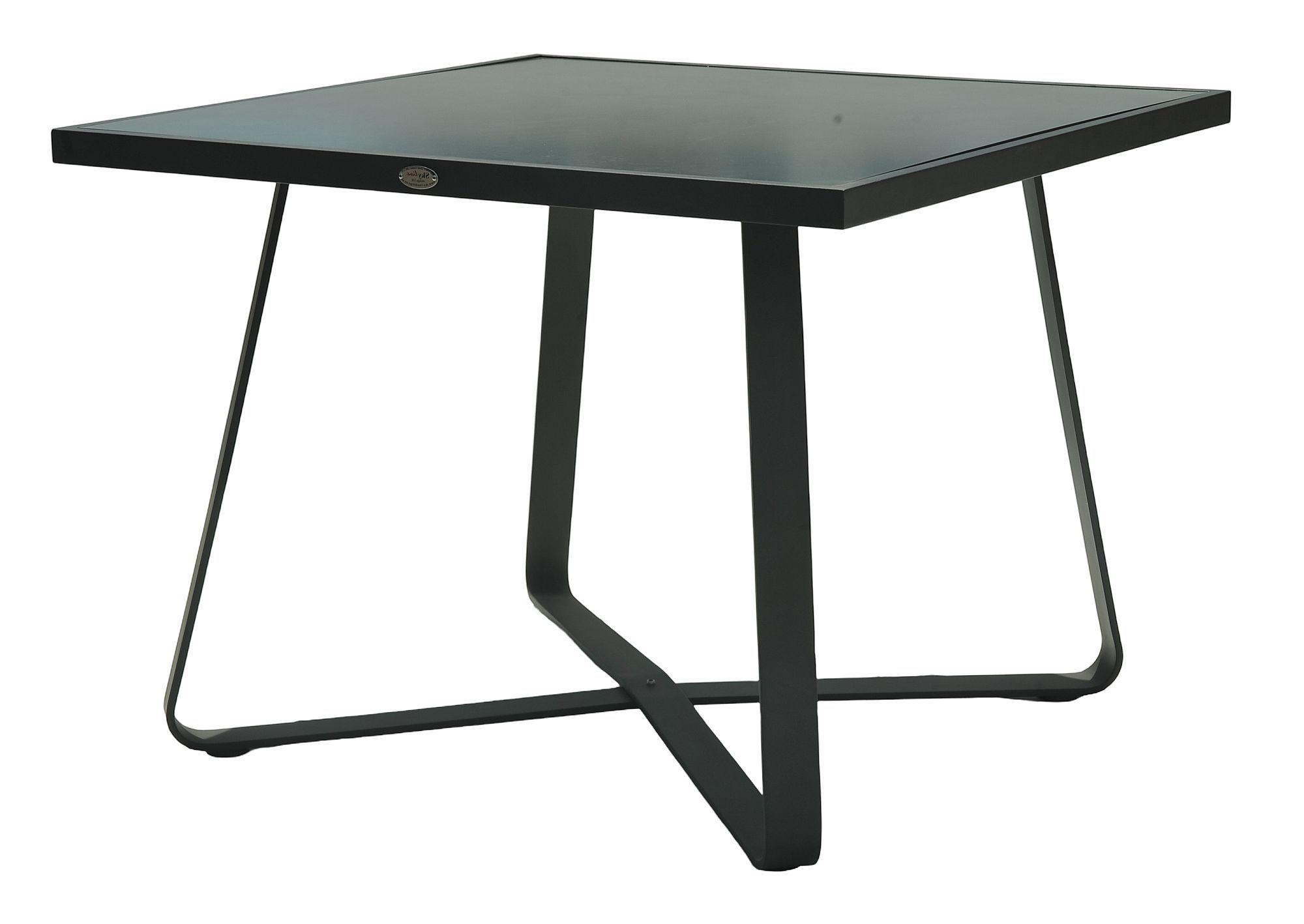 Product photograph of Skyline Horizon Dark Grey Outdoor 4 Seater Square Dining Table - 100cm from Choice Furniture Superstore.