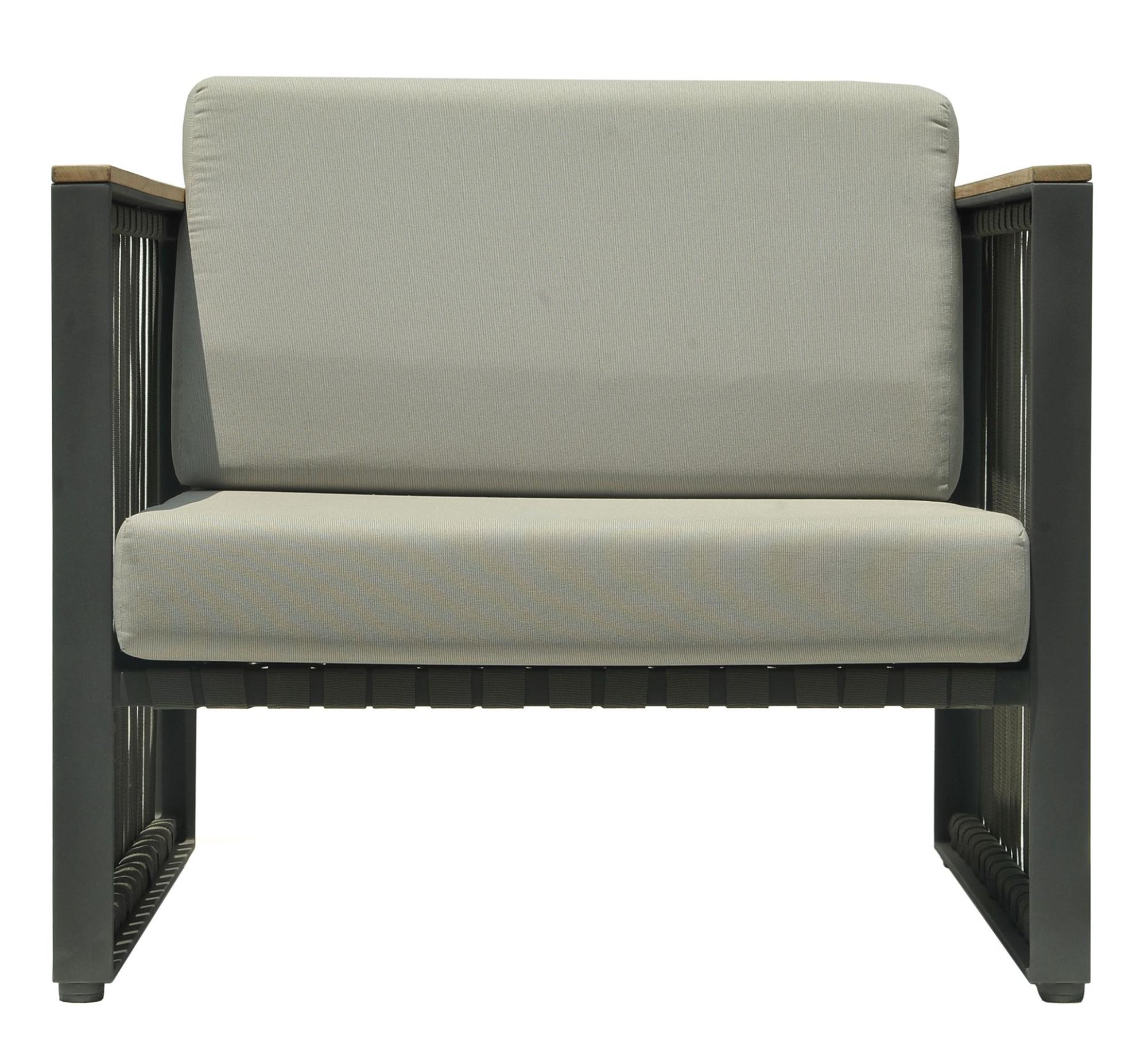 Product photograph of Skyline Horizon Dark Grey Outdoor Armchair from Choice Furniture Superstore.