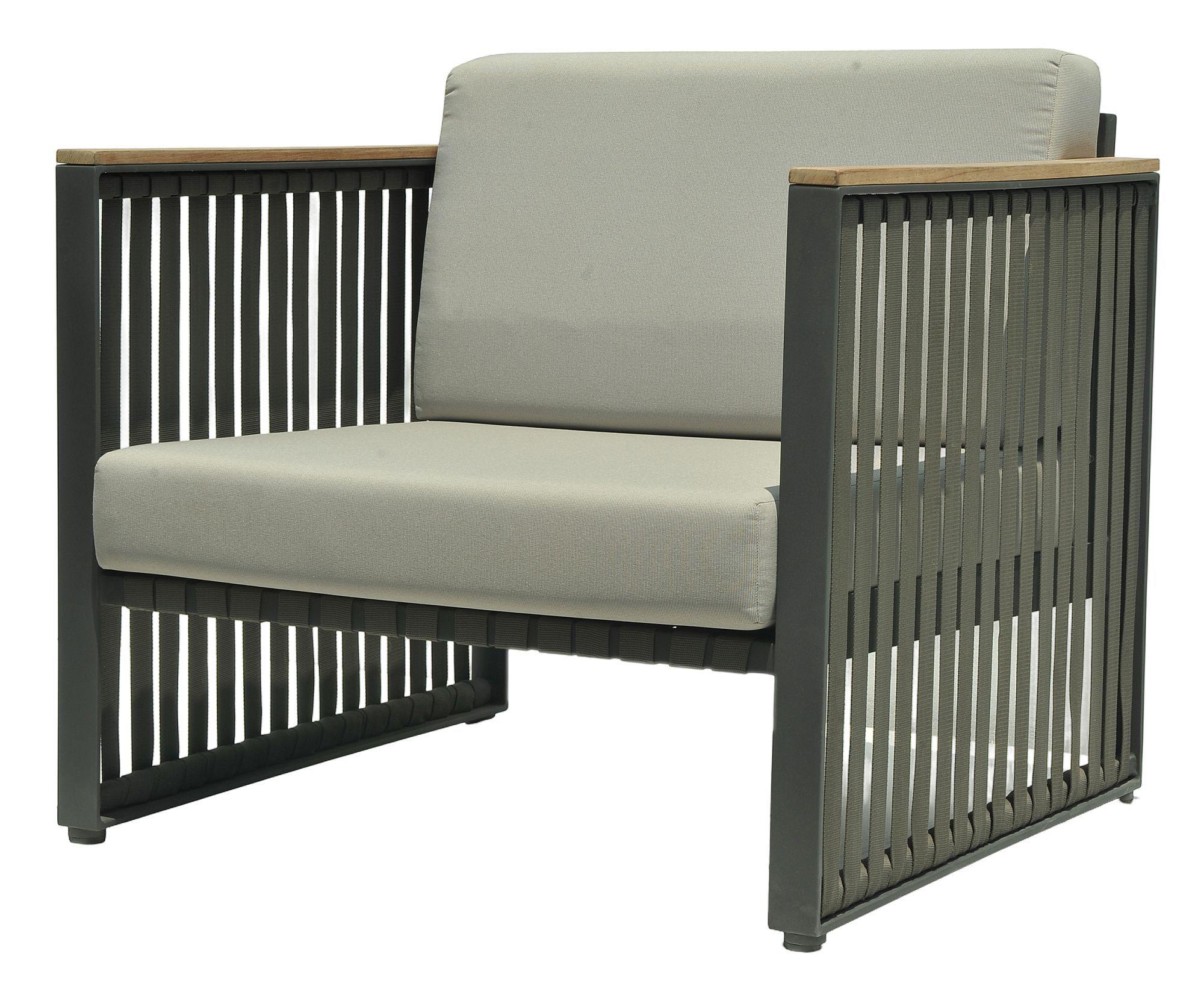 Product photograph of Skyline Horizon Dark Grey Outdoor Armchair from Choice Furniture Superstore.