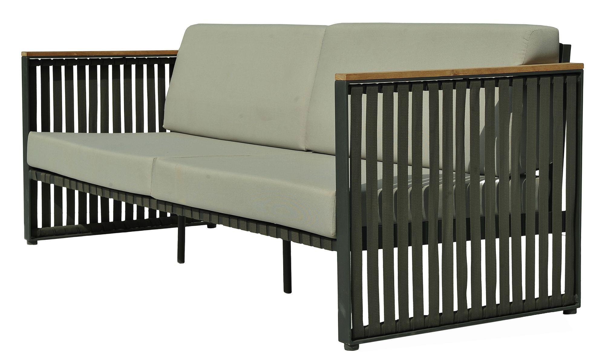 Product photograph of Skyline Horizon Dark Grey Outdoor 2 Seater Sofa from Choice Furniture Superstore.