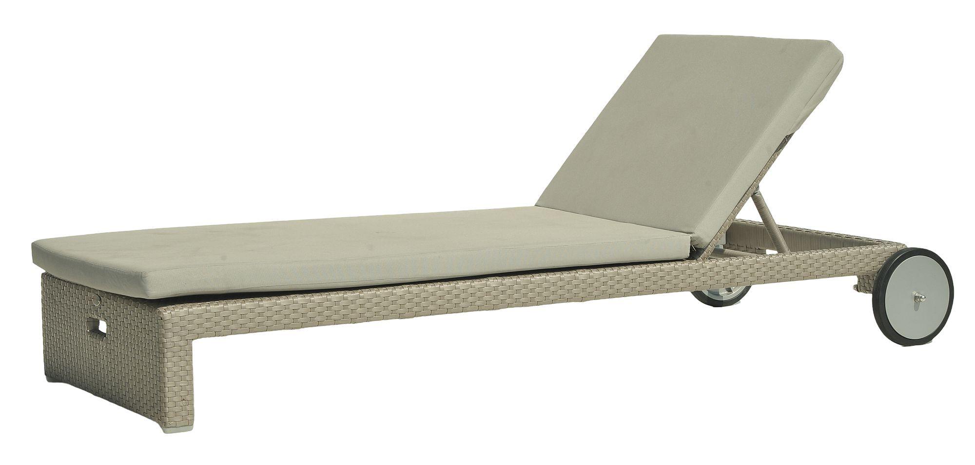 Product photograph of Skyline Pacific Walnut Outdoor Breeze Sunlounger from Choice Furniture Superstore.