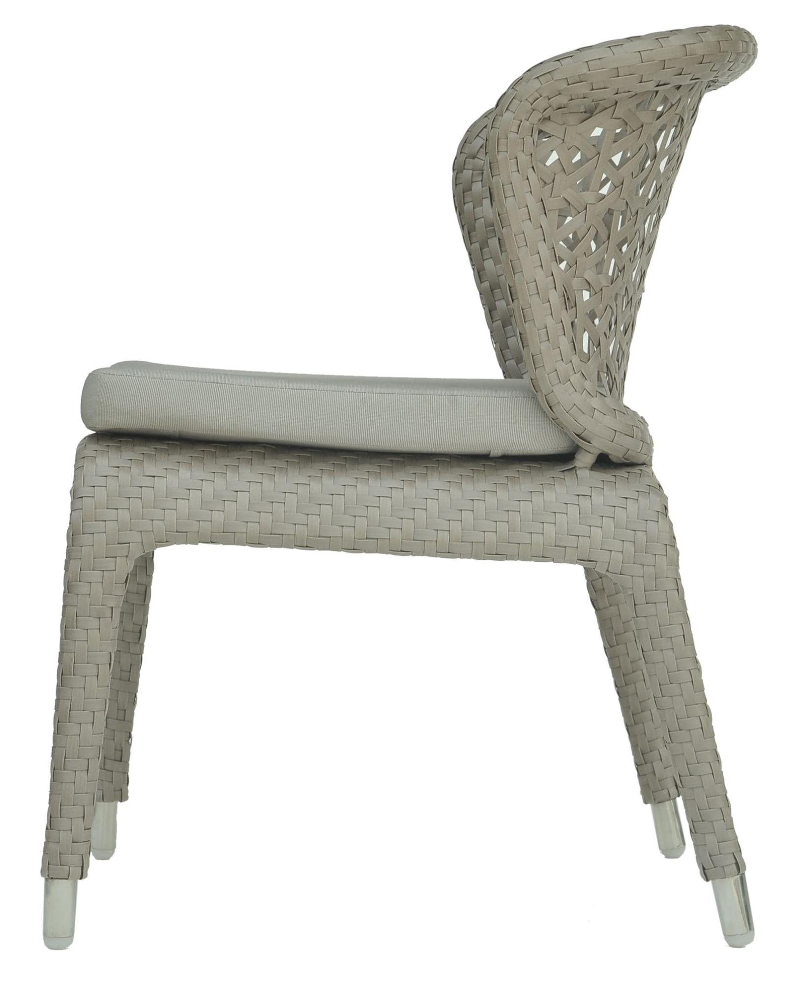 Product photograph of Skyline Journey Grey Weave Outdoor Dining Chair from Choice Furniture Superstore.